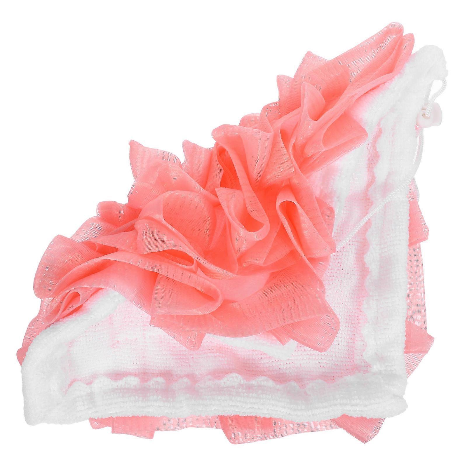 Exfoliating Body Scrubber Bath Ball Pink 20.00X20.00X2.00CM Foaming 1Pack