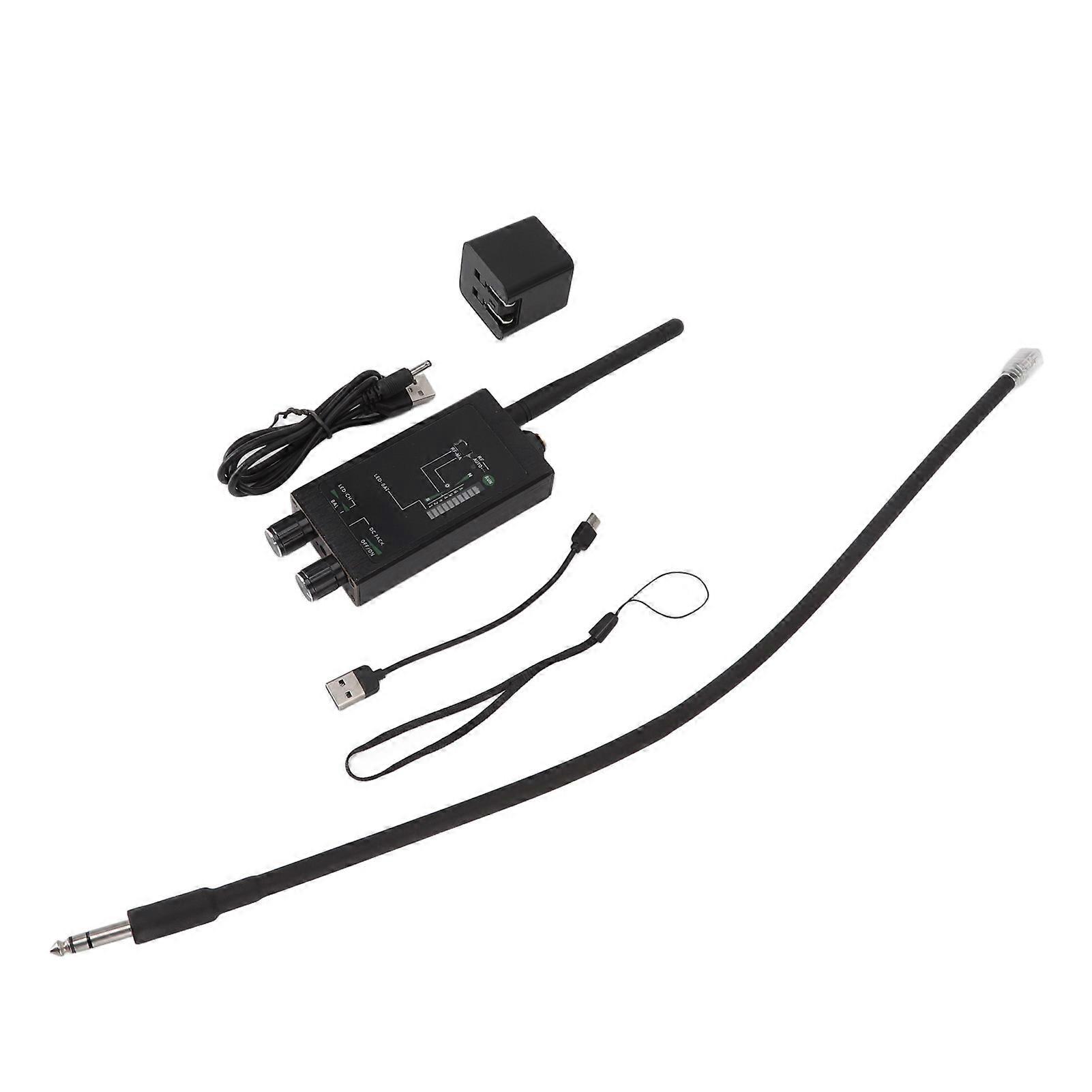 Wireless Signal Detector High Sensitivity 1MHz‑12GHz Portable RF GPS Camera Detector US Plug 100‑240V
