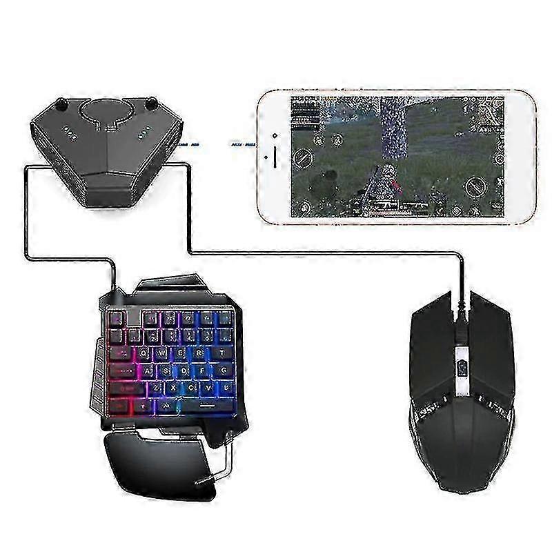 Professional Gaming Controller and Mouse Converter for Mobile Games Compatible with Bluetooth Technology