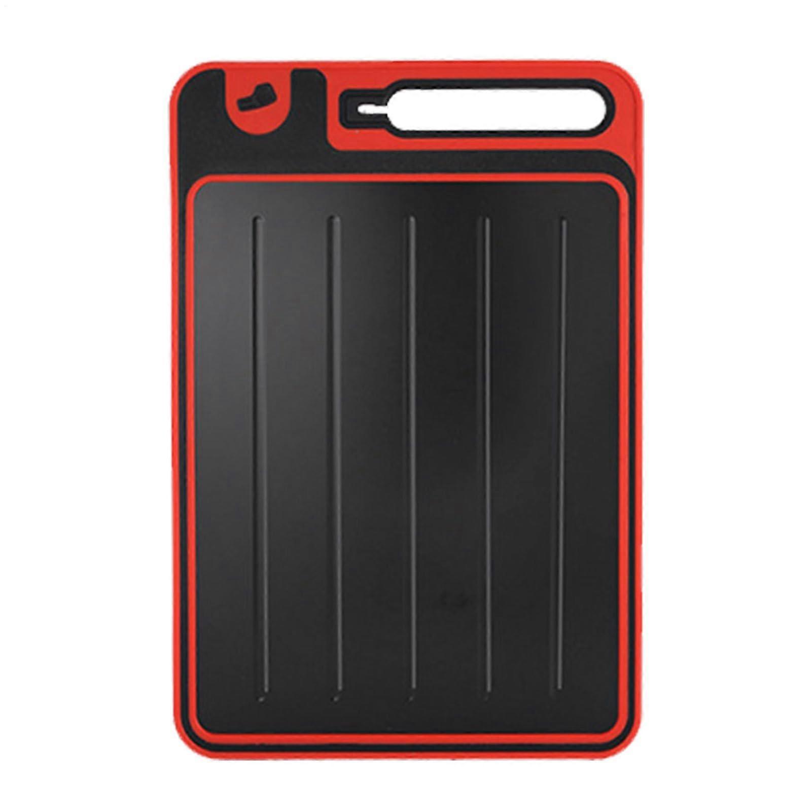 Defrosting Cutting Board, 37 x 25 x 1 cm, Meat Thawing Plate with Knife Sharpener, Easy to Use Kitchen Tool