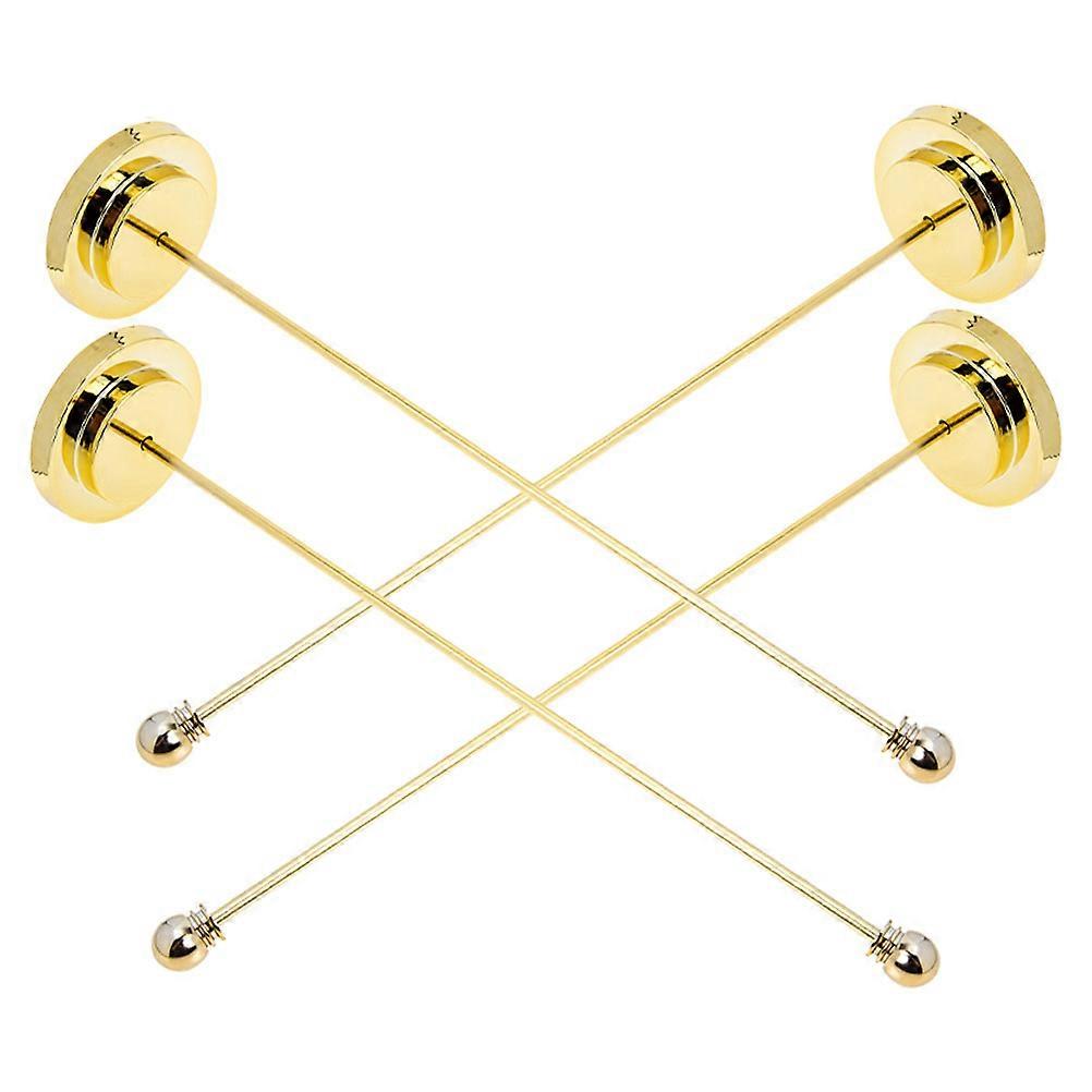 Wear-Resistant Flag Stand Rectangular Iron Use Home Owners 4Pcs