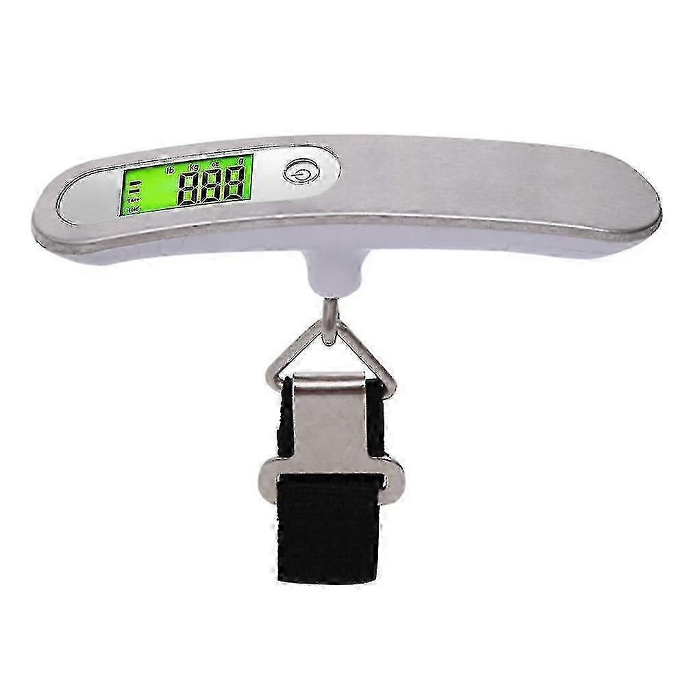 Portable Digital Luggage Scale with LCD Display and Tare Function for Travel and Family Life, Up to 50kg