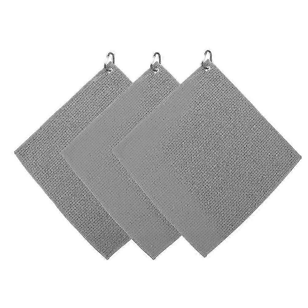 3pcs Multi-function Golf Ball Cleaner Portable Cleaning Towel Golfing Accessory
