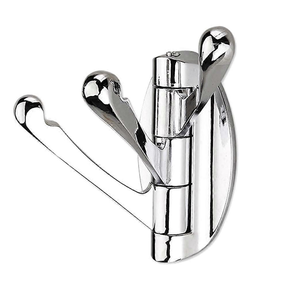 Foldable Swivel Towel Hooks, Flexible Metal Coat Hook, Bath Towel Holder, Robust Bathrobe Hanger for Bathroom, Durable, Easy Installation, Easy to Use