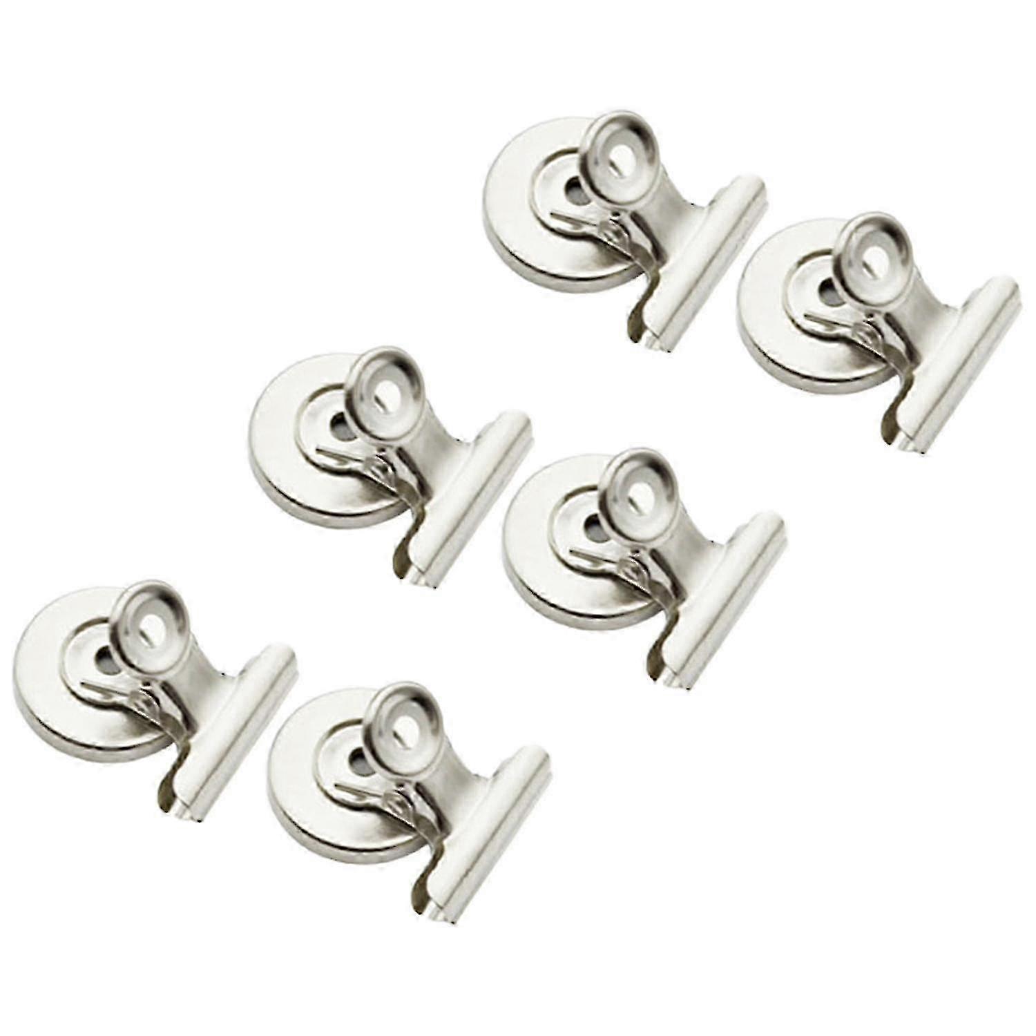 6Pcs Compact Non-slip Magnetic Clips for Messages and Photos in Kitchen