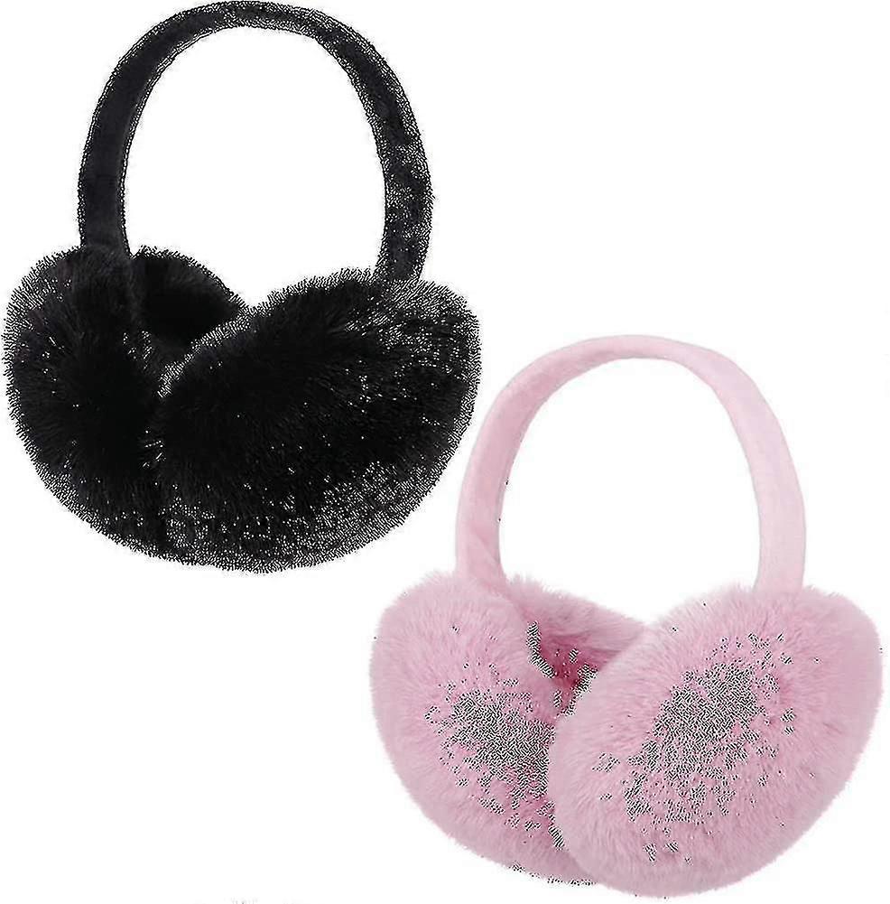 2 Pack varma vinter utomhus öronmuffar