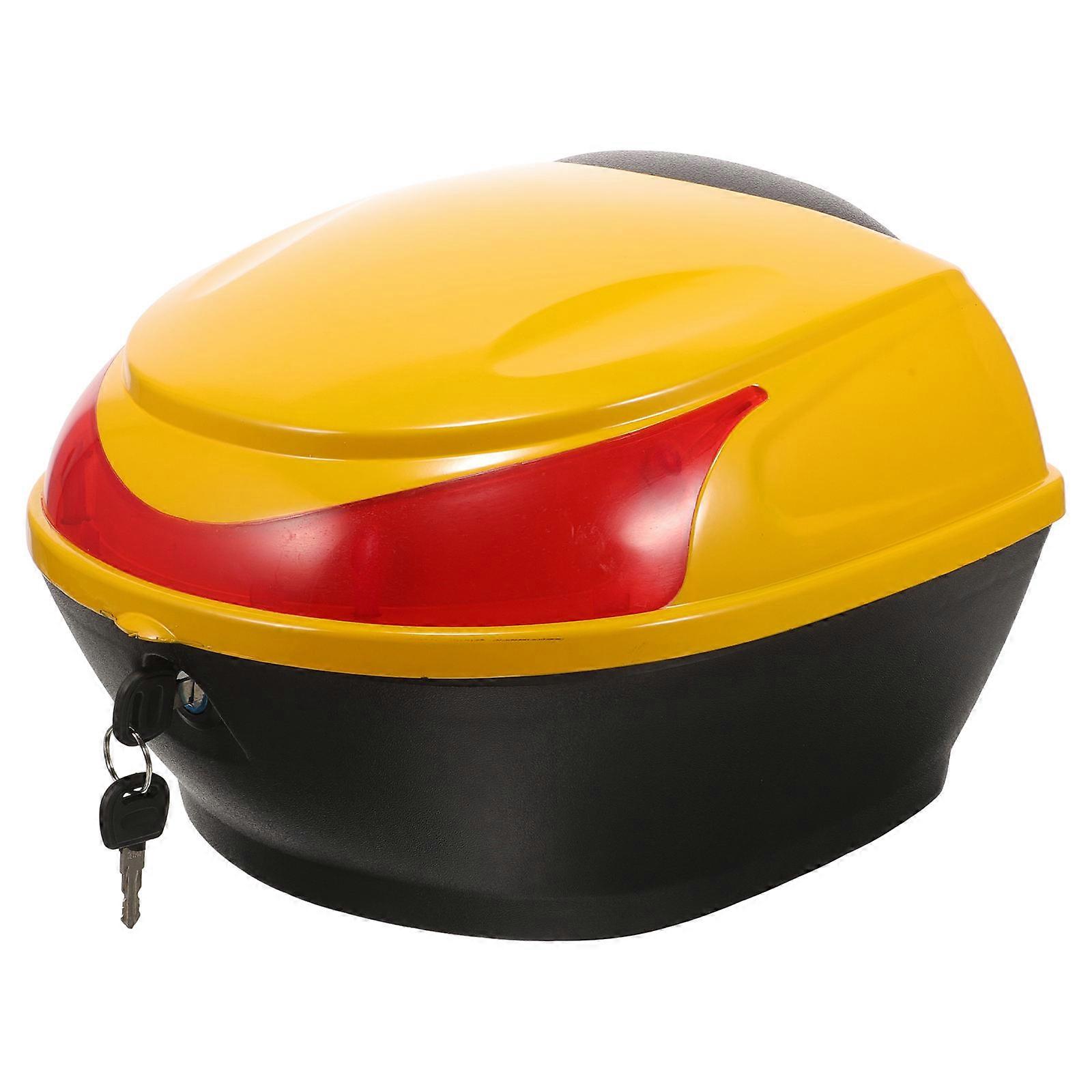 Motorcycle Tail Box Small Rear Storage Trunk for Scooters Motorcycles Durable Design Easy Installation Practical Convenient Accessory
