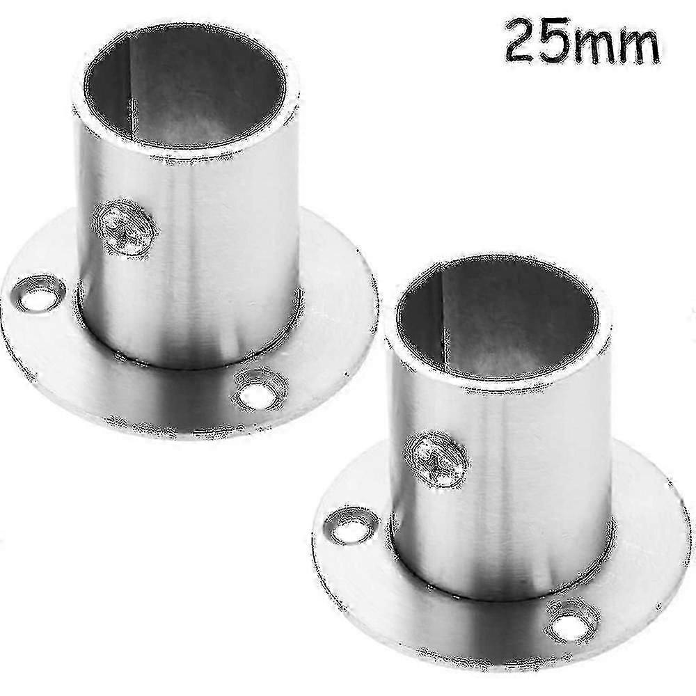 304 rostfritt stål högfotsflänssäte (2 st)