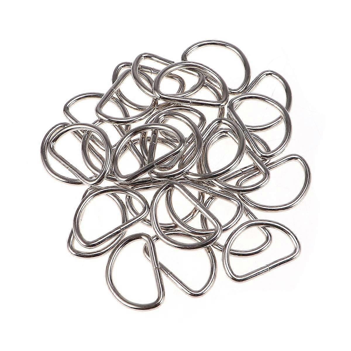 D Ring Multi-Purpose Metal D Shape Buckle for Craft Use 120Pcs