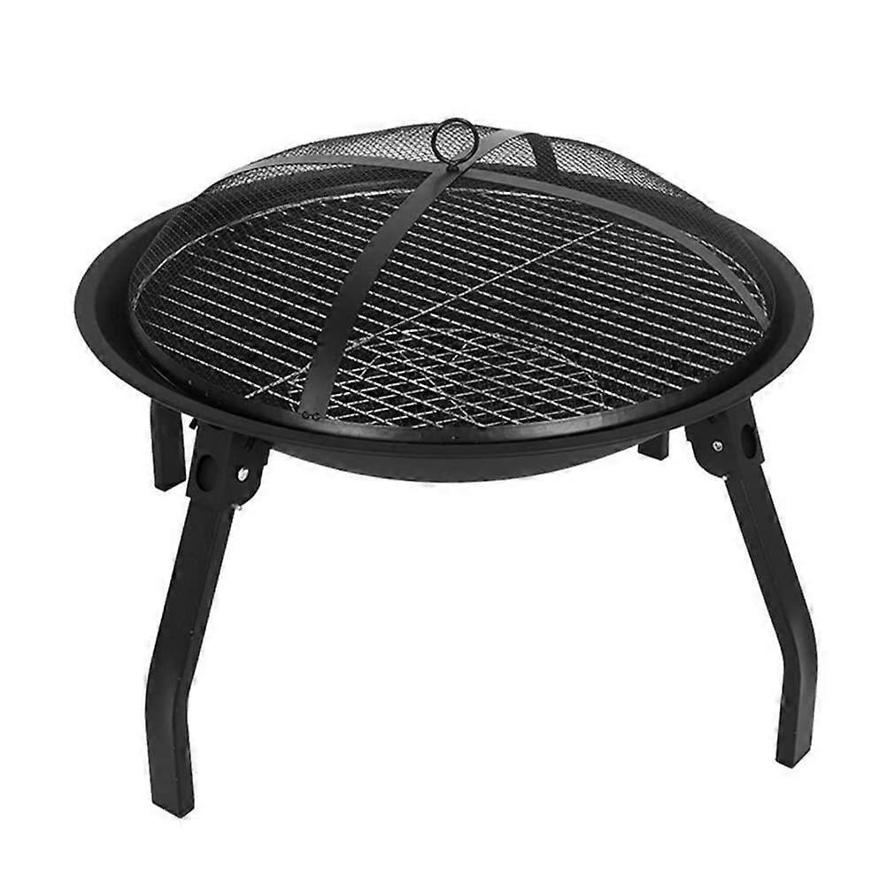 Portable Foldable Fire Pit Brazier for Garden Camping BBQ Grill