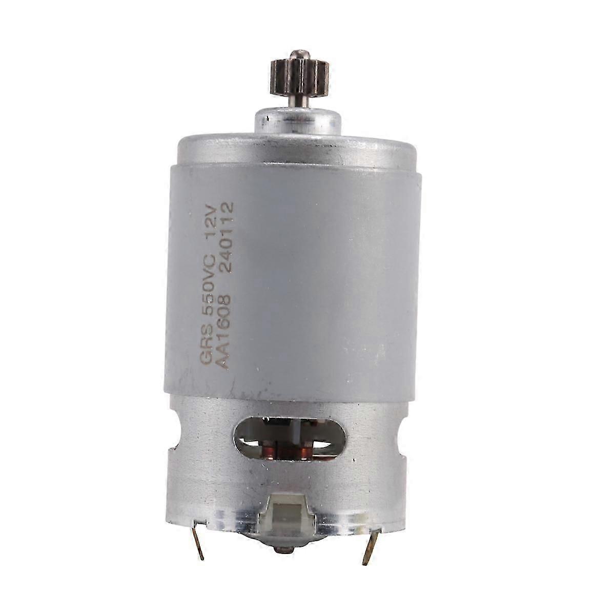 RS550 12V DC Motor DIY Power Tool Kit with Two-Speed 12 Teeth and High Torque Gearbox for Electric D