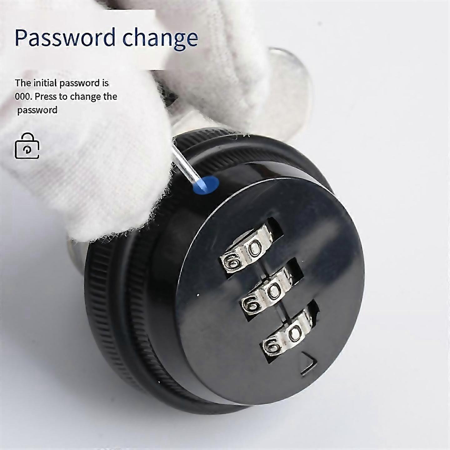 For 20mm Mechanical Combination Lock Compatible For Office Filing Cabinet Black