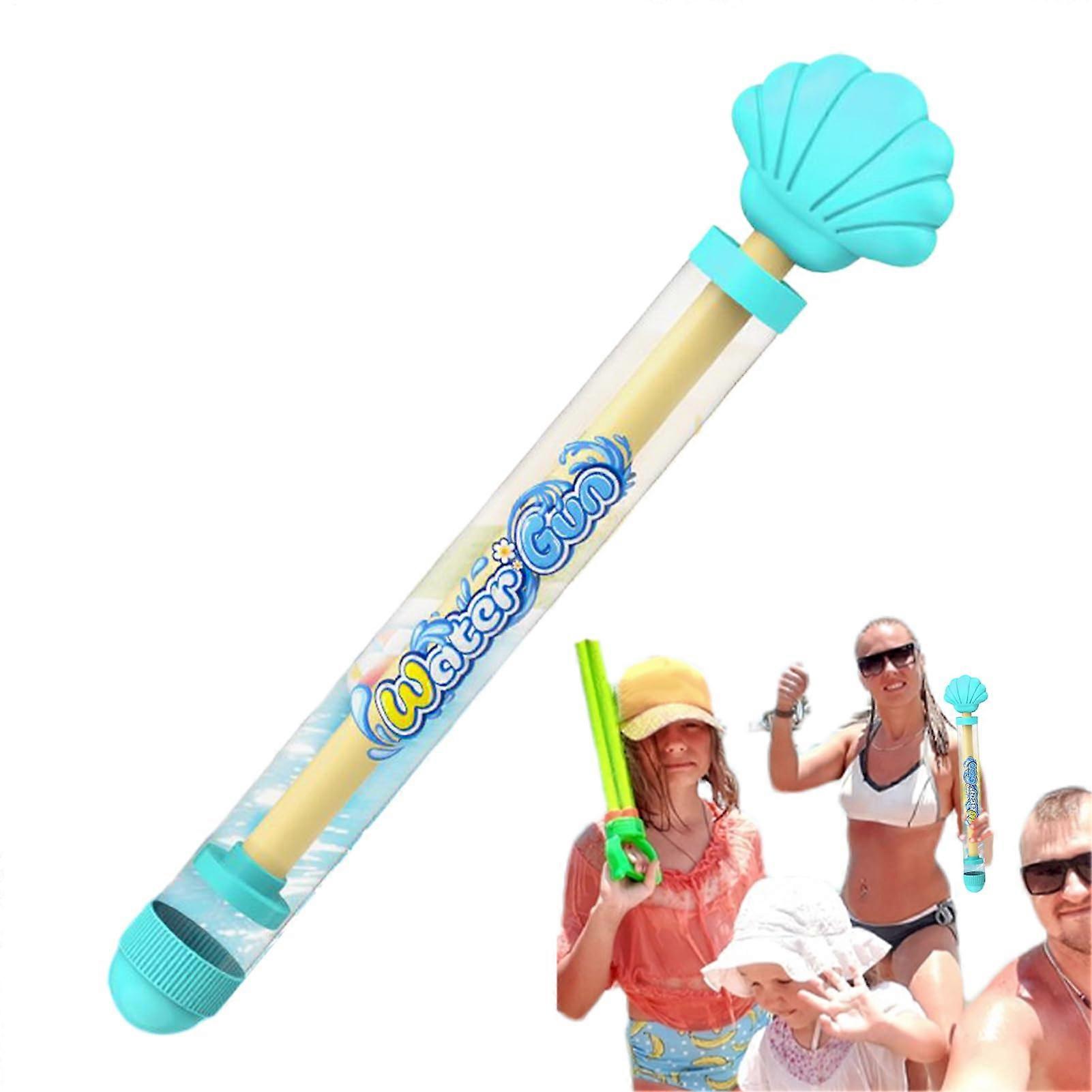 Water Pistol Outdoor Water Blaster Toy With Colorful Extendable Design For Pool, Garden And Beach Parties Blue