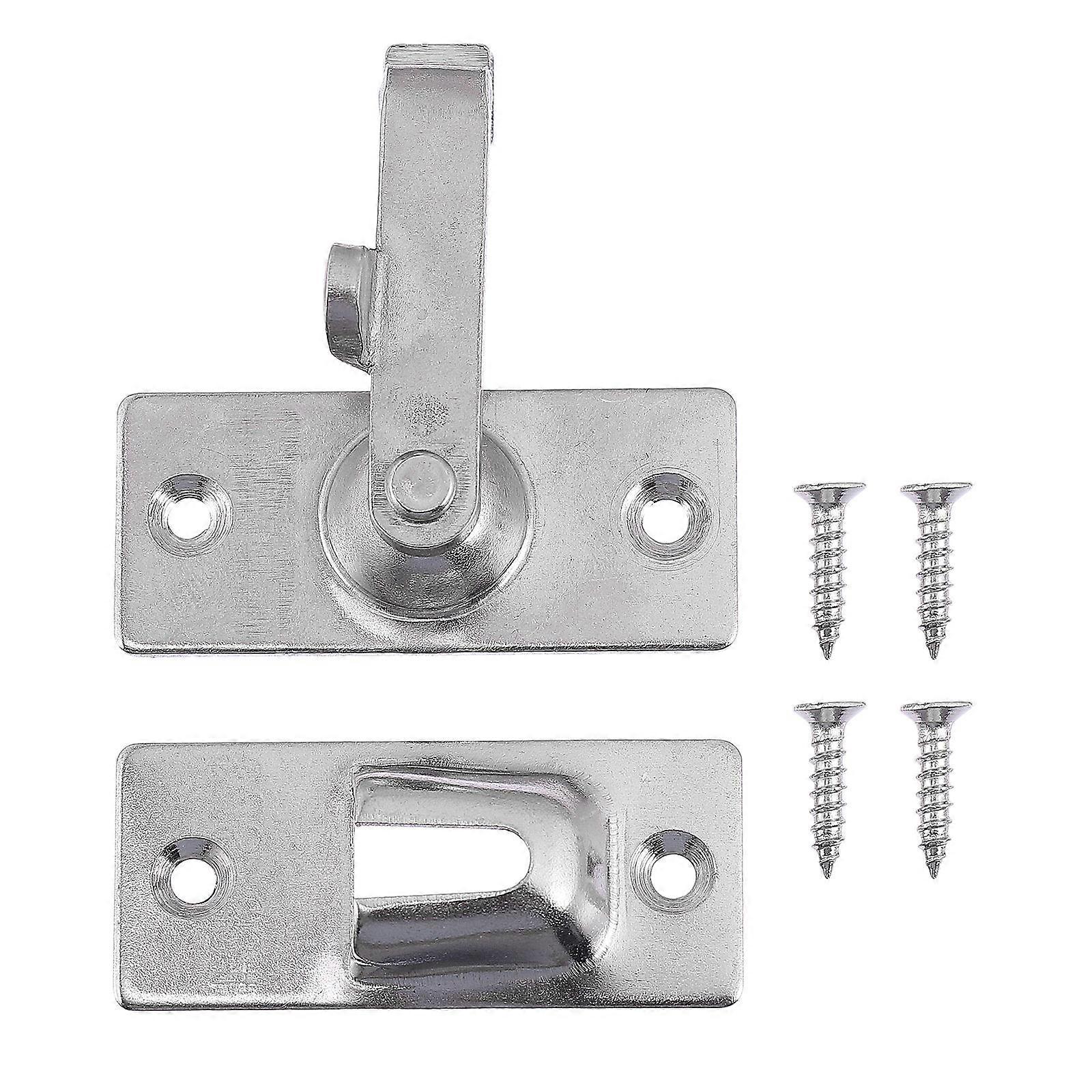 1 Set Wear Resistant Door Buckle Rust Proof Simple Safety Lock Latch
