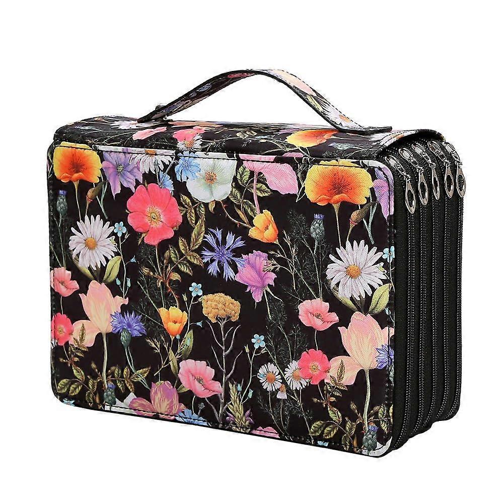 250-Compartment Pencil Organizer With 5-Layer Zipper Closure - Large-Capacity Pencil Case For Students And Artists