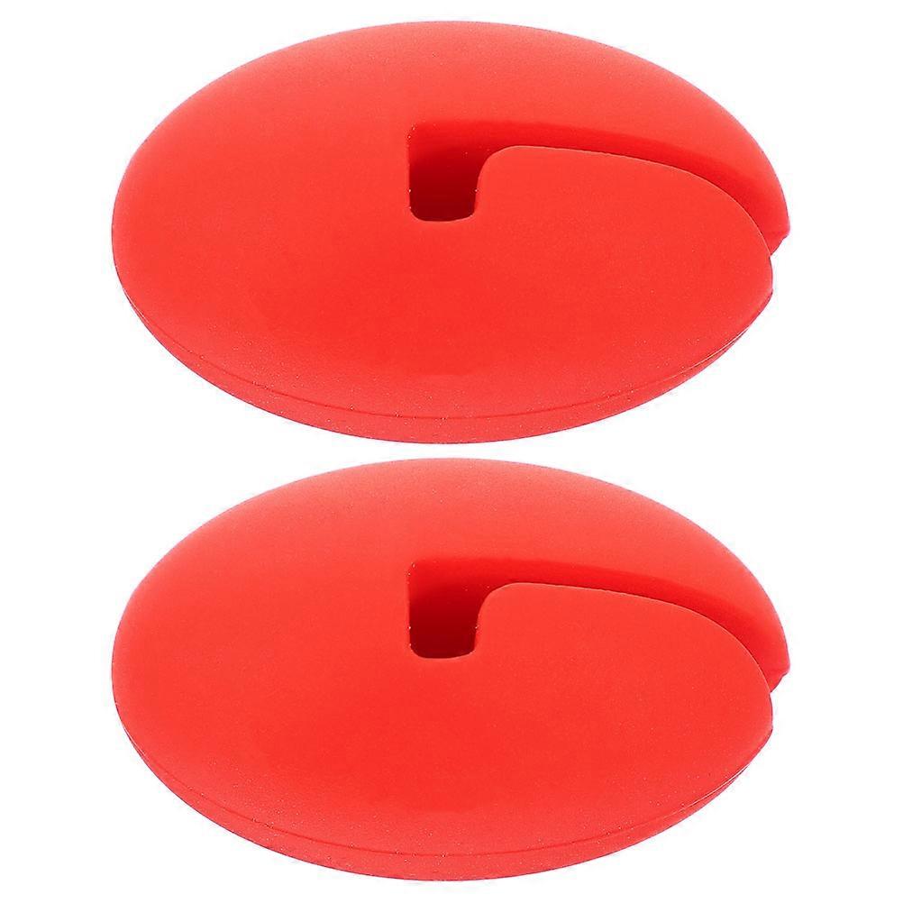 Temp Probe Clip for Cooking Enthusiasts Red Silicone Candy Making 2Pcs