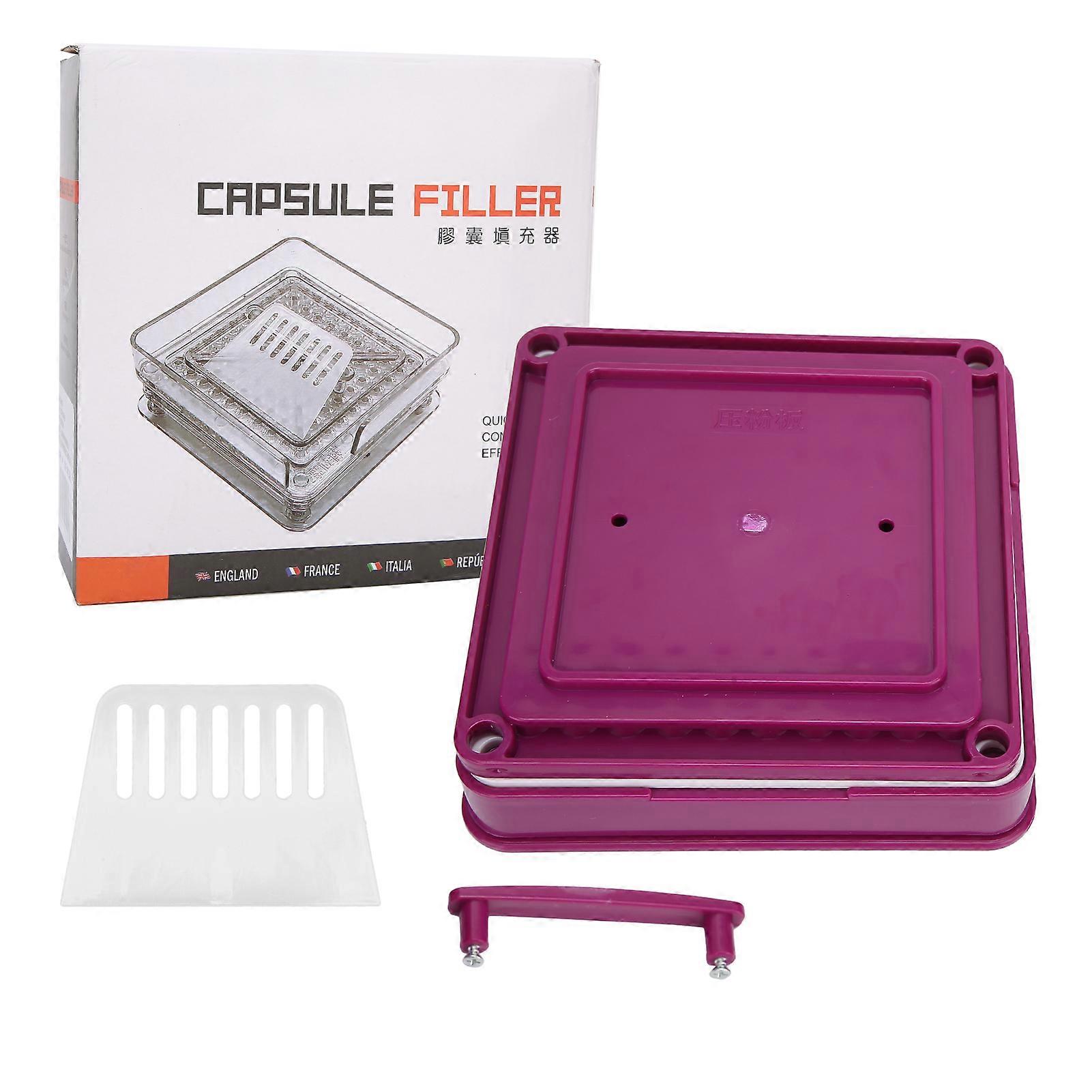 100 fori Capsula vuota Piastra Capsula Riempitrice in polvere Piastra Capsula Strumento di riempimento manuale