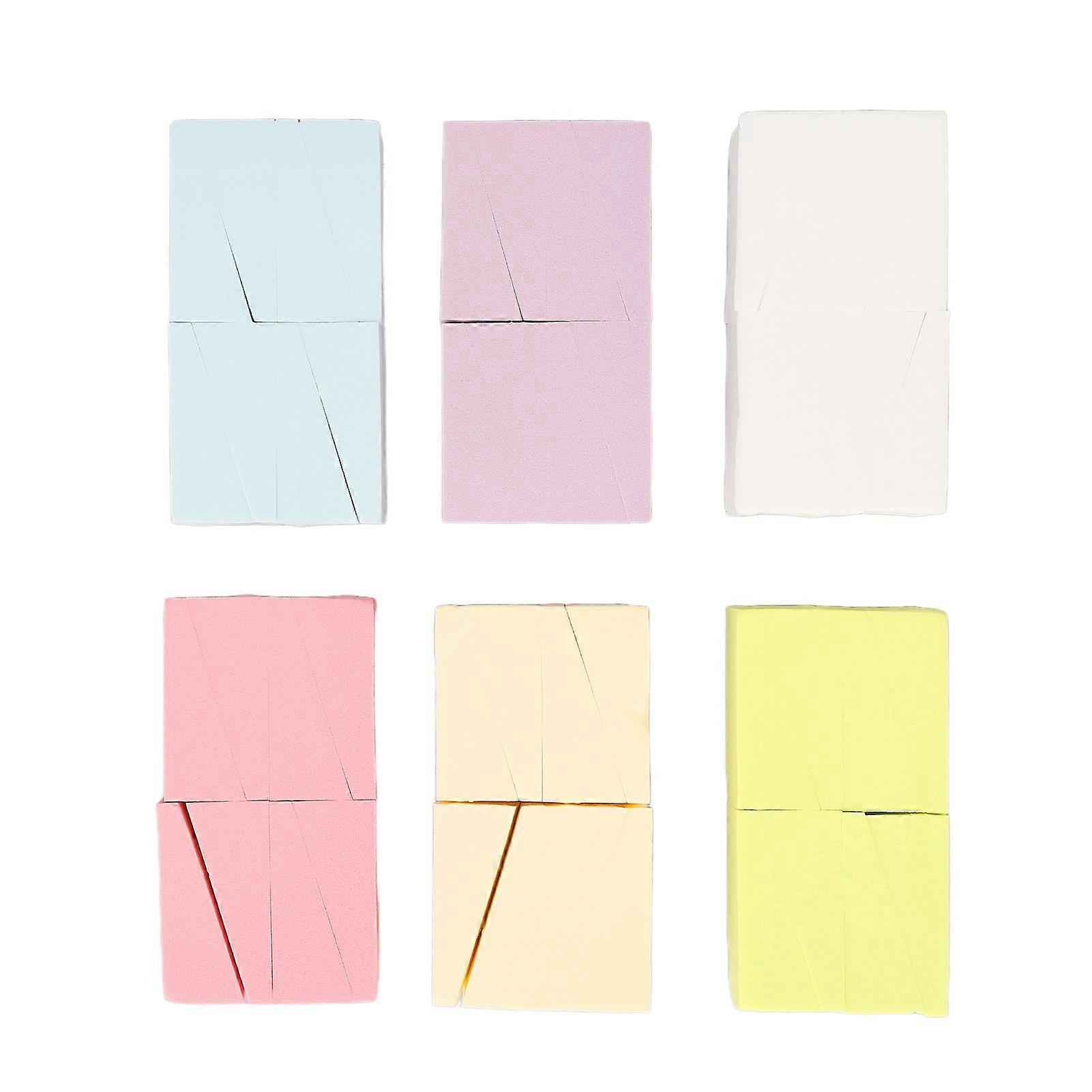 6 Packs Small Gradient Nails Soft Sponges Multifaceted Availability Manicure Art Tool SetYMMR)