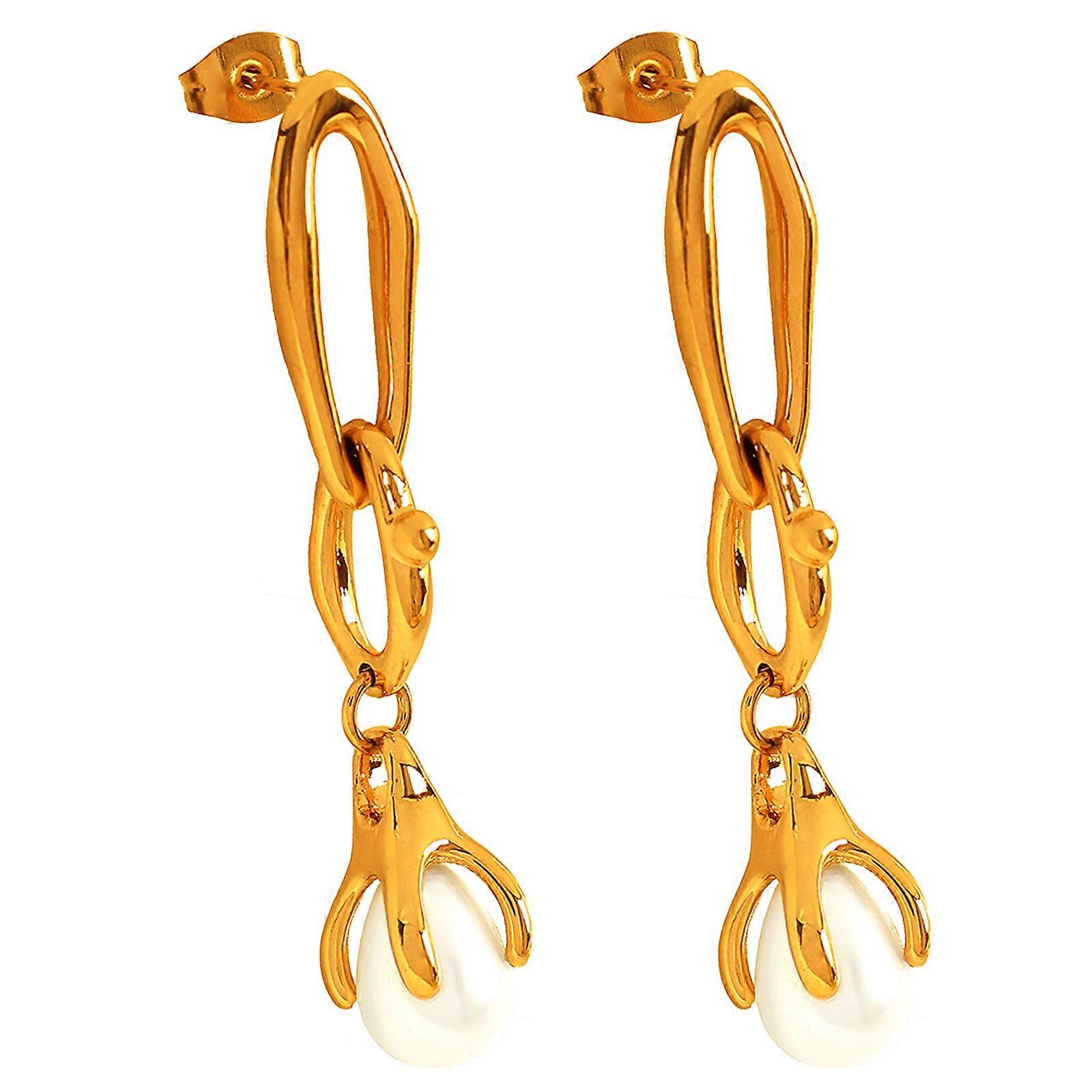 Boucles d’oreilles élégantes Perles Boucles d’oreilles délicates Boucles d’oreilles confortables Idéales pour ajouter du charme à diverses tenues Multicolore