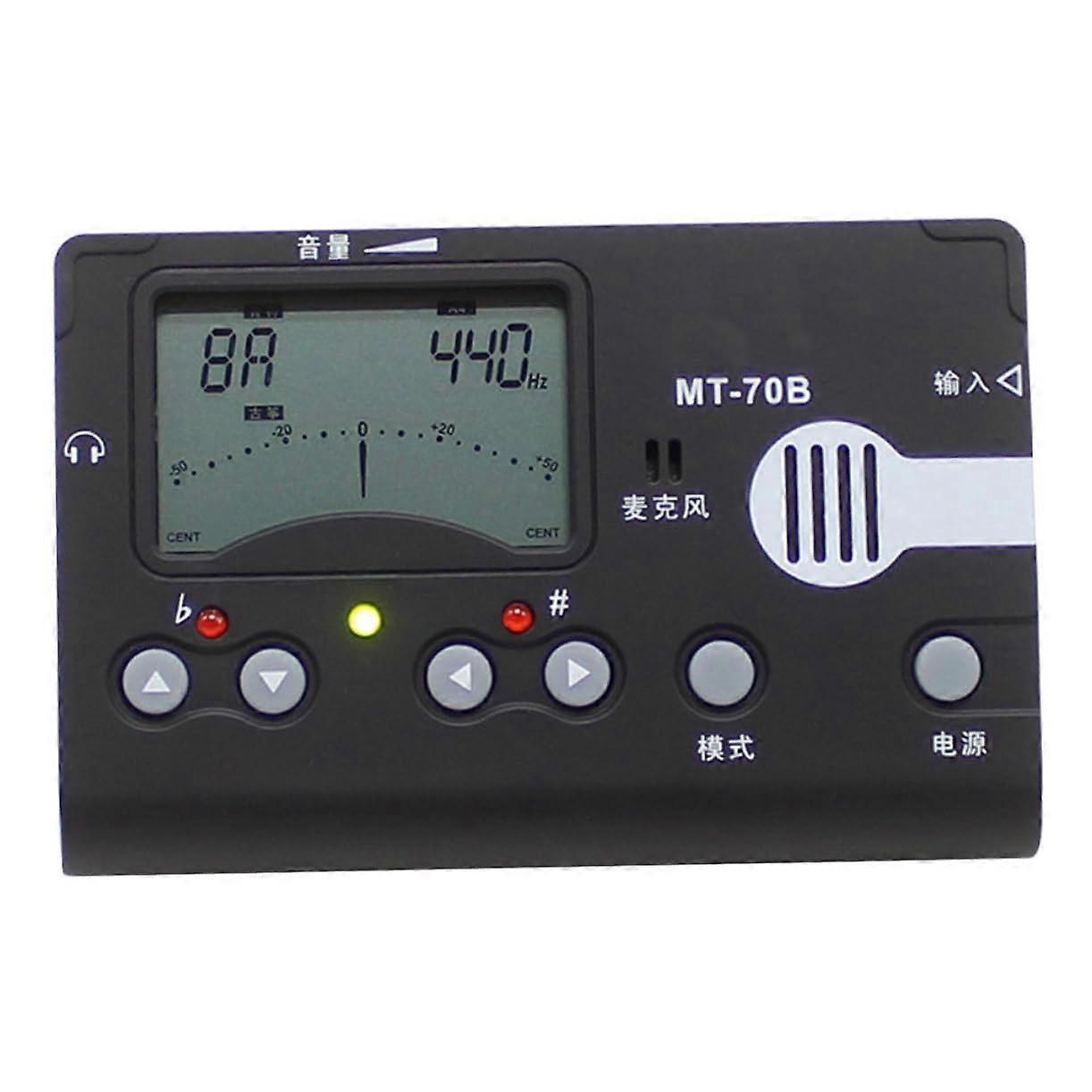 1 Piece Guzheng Tuner Digital Metronome and Tuner for Guzheng Durable Accessory with Large LCD Display Battery Not Included