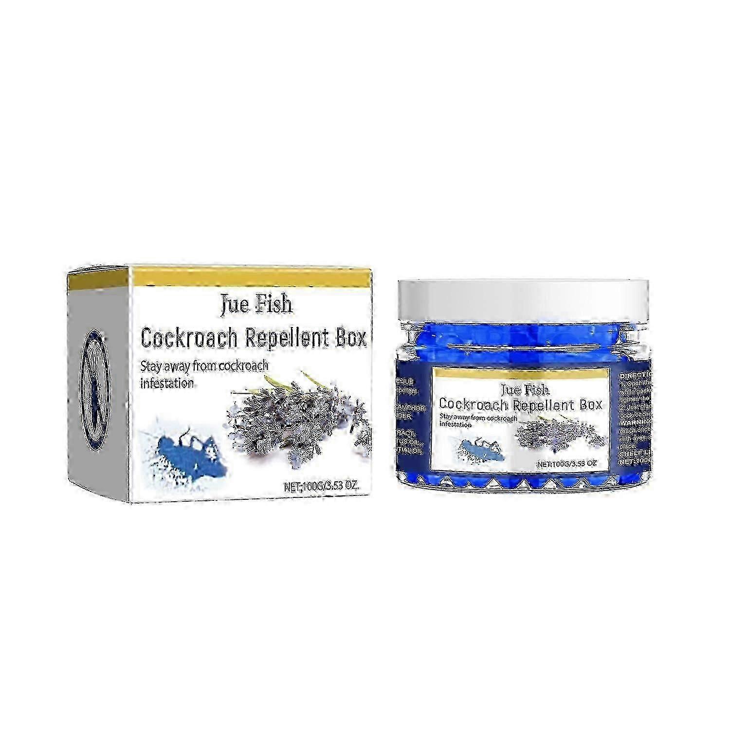 Jue-Fish Cockroach Repellent Box, Cockroach Decoy Gel Plant Extract Cockroach Repellent Box