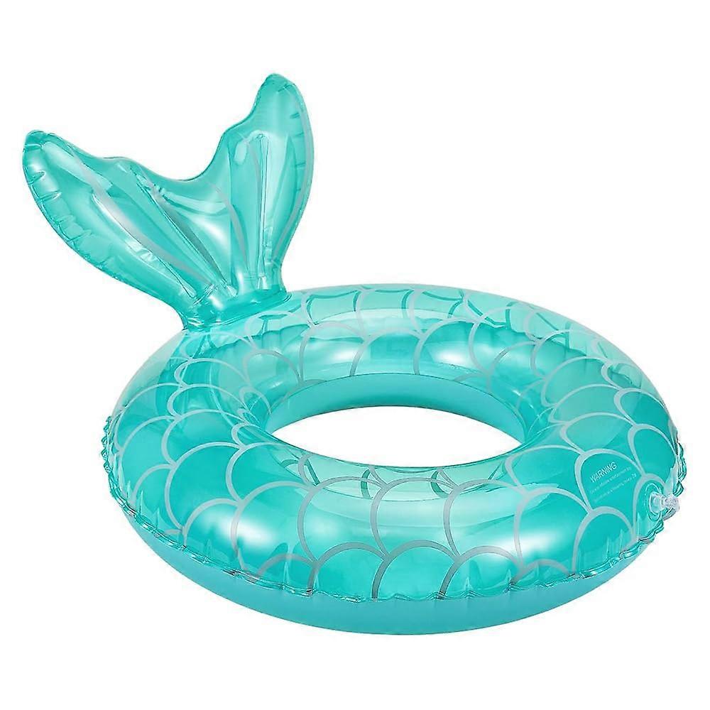 Blue Sequin Fish Tail Inflatable Swimming Ring Pool Party Decoration