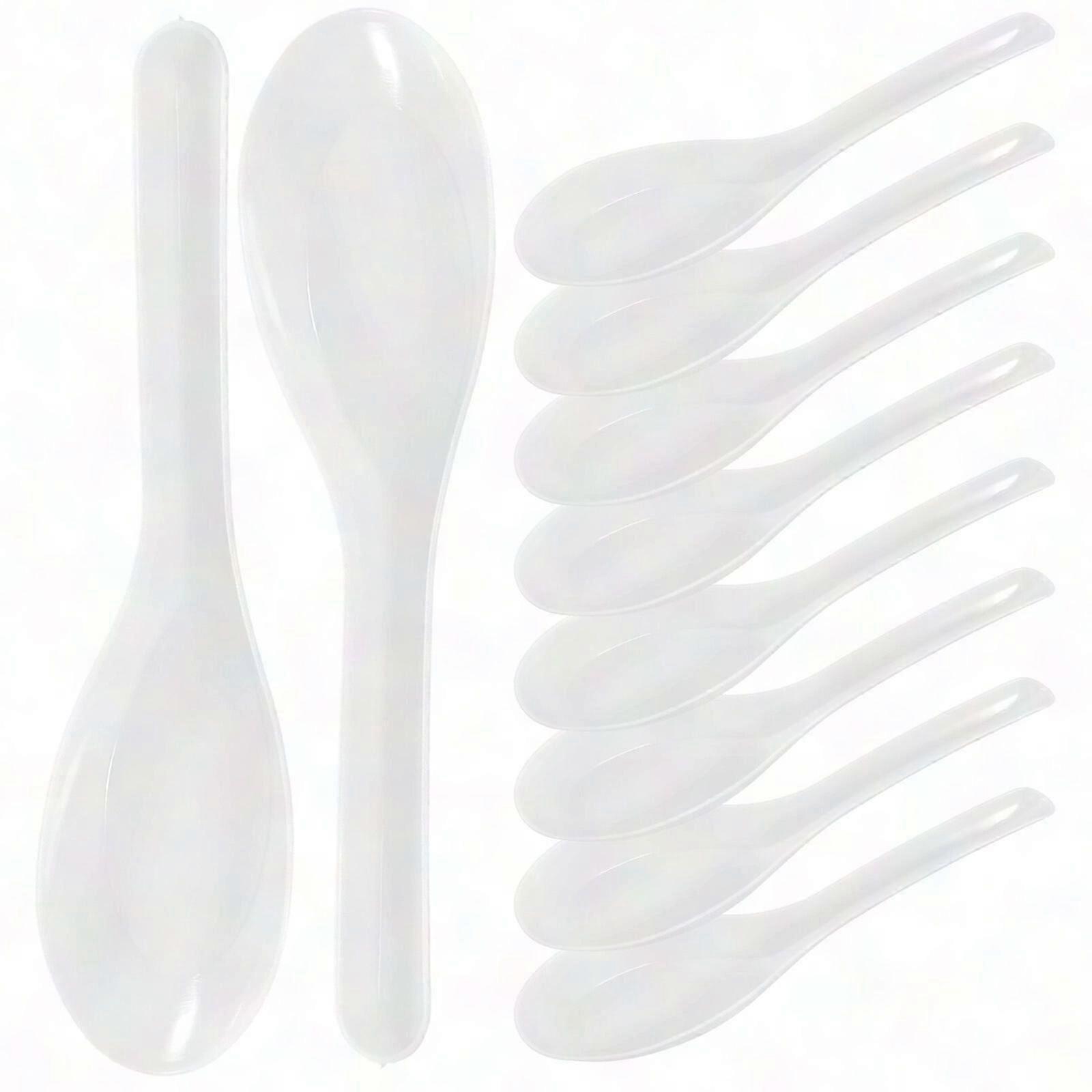 60pcs Small Disposable Plastic Spoons for Parties