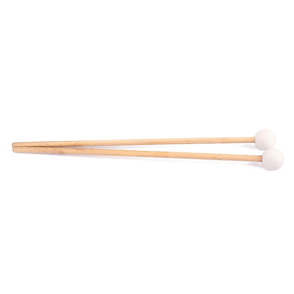Glockenspiel Mallets White Percussion Sticks Wood Handle Durable Balanced Design for Educational and All Percussion Instruments