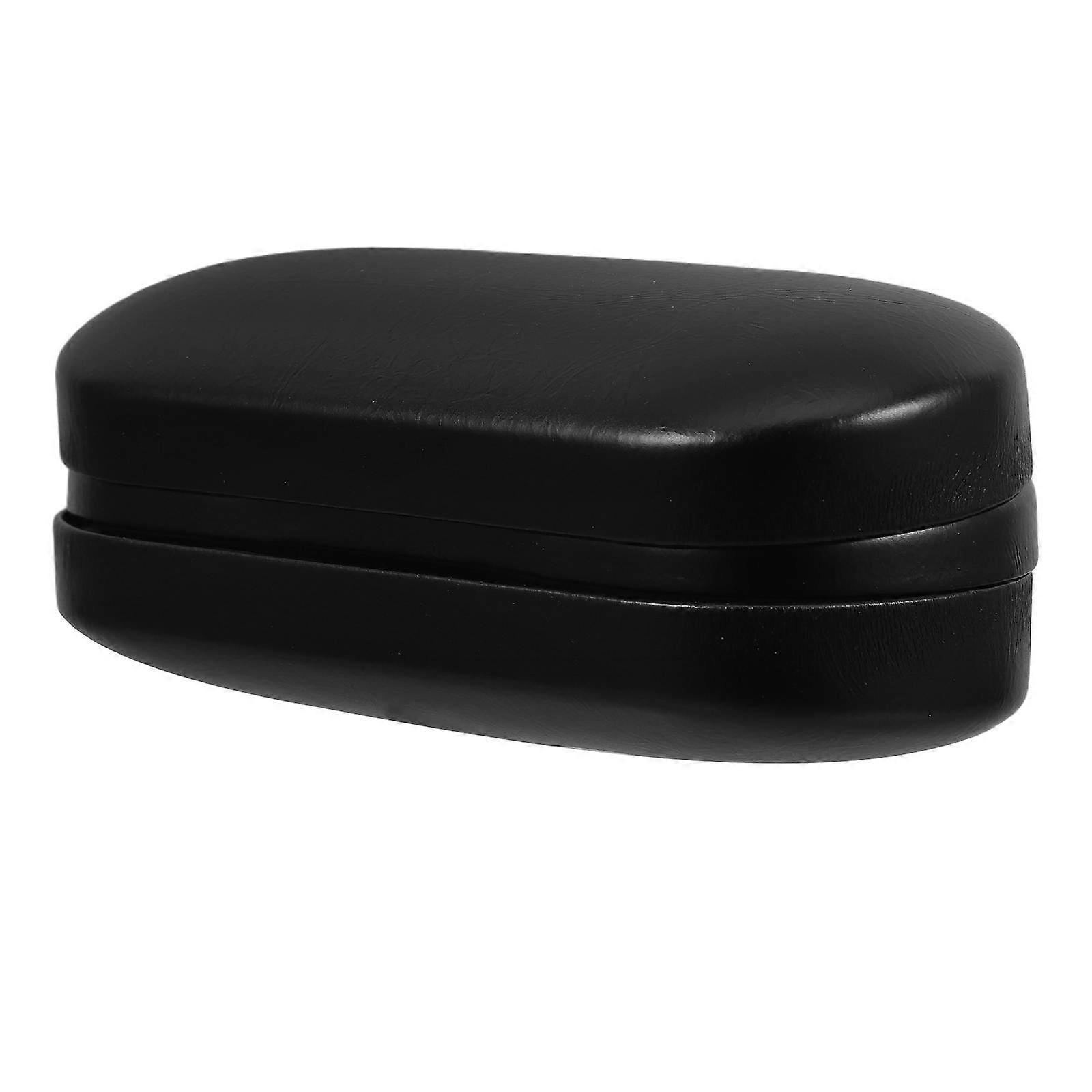 Portable Double Compartment Glasses Case PU Organizer Box for Eyeglasses, Cash, Coins, Jewelry Storage – Lightweight Travel Holder with Hidden