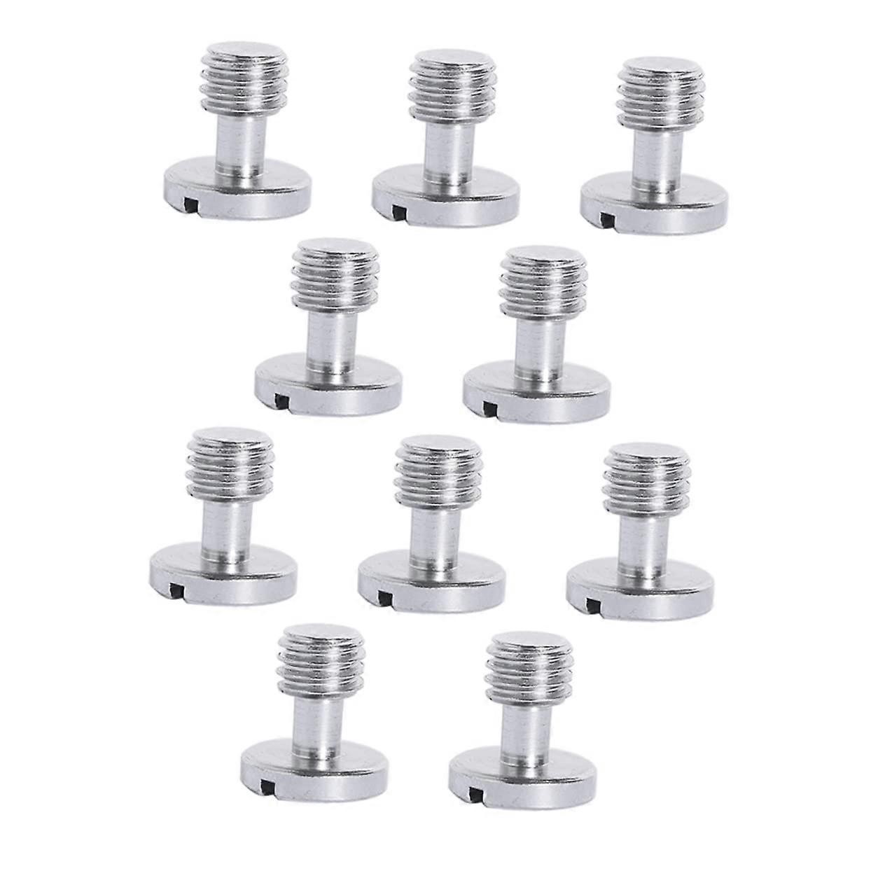10 Camera Fixing Screws Nickel-Plated for Tripod Quick Release Plates, Durable and Practical for Professional Use
