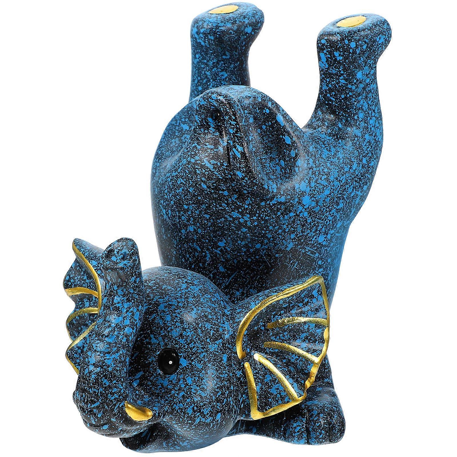 Glasses Holder Animal Shaped Eyeglass Display Stand Family Members present Blue Resin 1Pcs