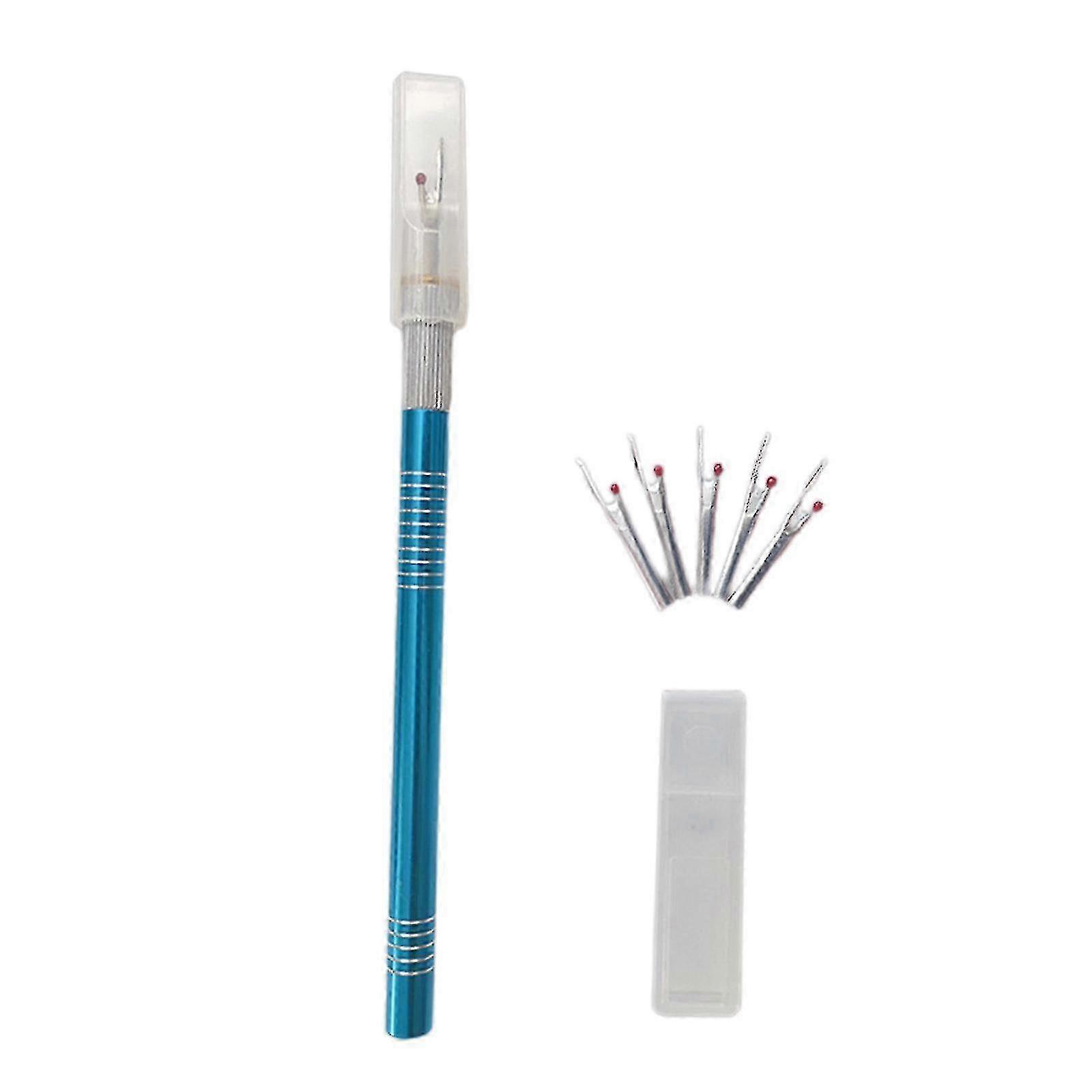 Thread Cutter Sewing Tool with 5 Replacement Heads - Seam Opener & Hem Remover for Effortless Sewing Projects