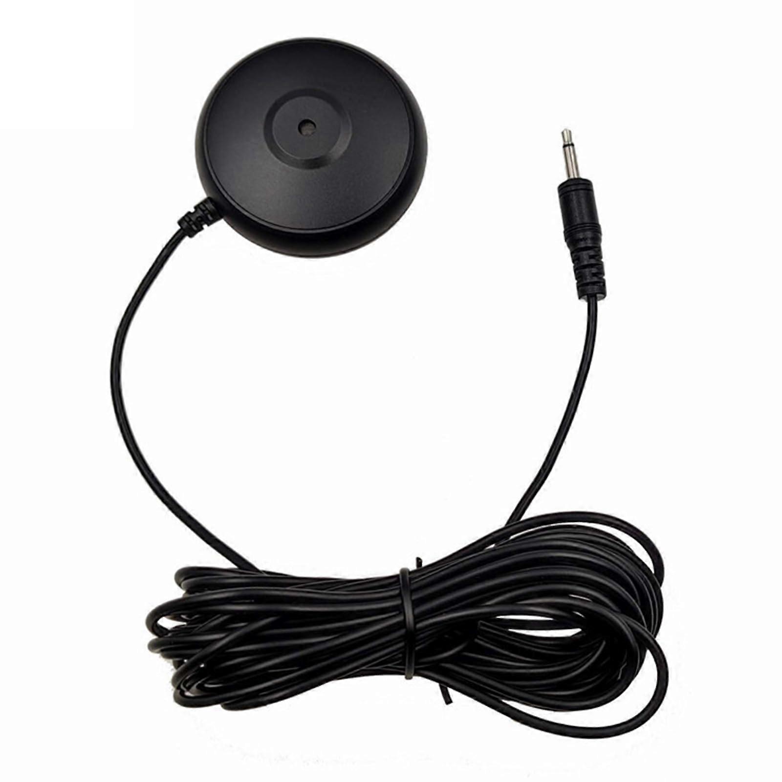 3.5 mm Conference Microphone, 5 m Cable, 20 Hz to 16 kHz Frequency, Portable Black Mic for Online Meetings and Classes