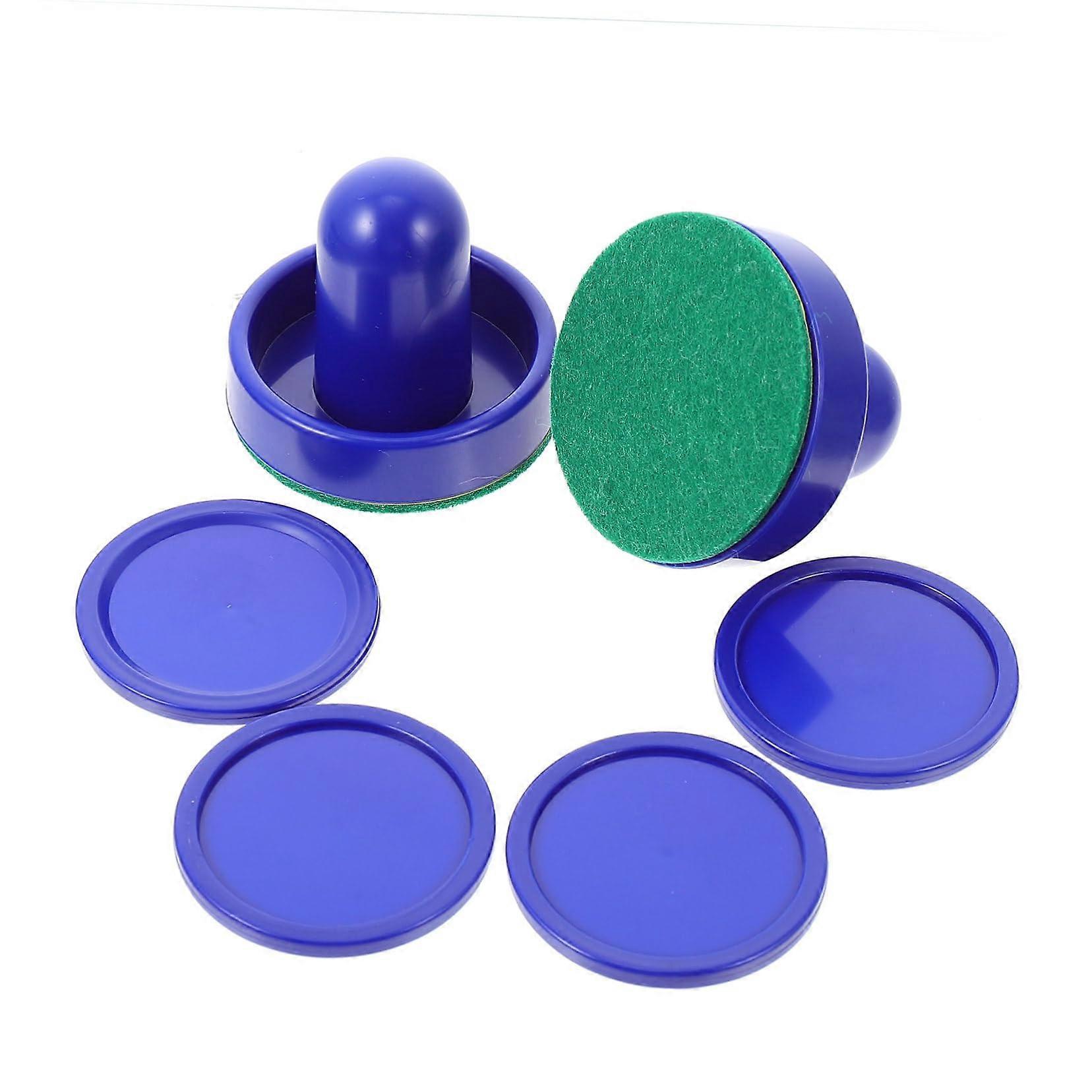 "Air Hockey Pucks and Paddles Set - Durable Plastic, Standard Size, Compatible with All Air Hockey Tables"