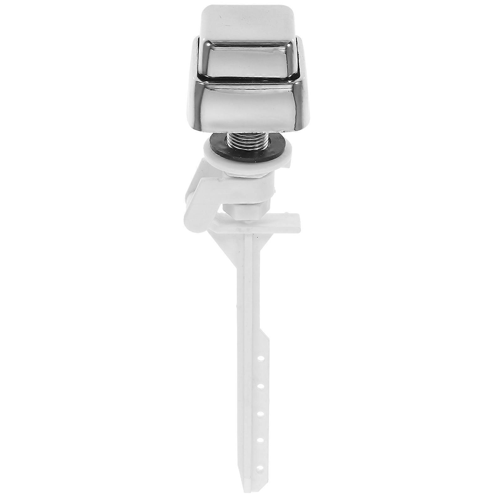Plastic Toilet Push Button for Repair with Silver Color Easy to Install and Replace 4 pcs