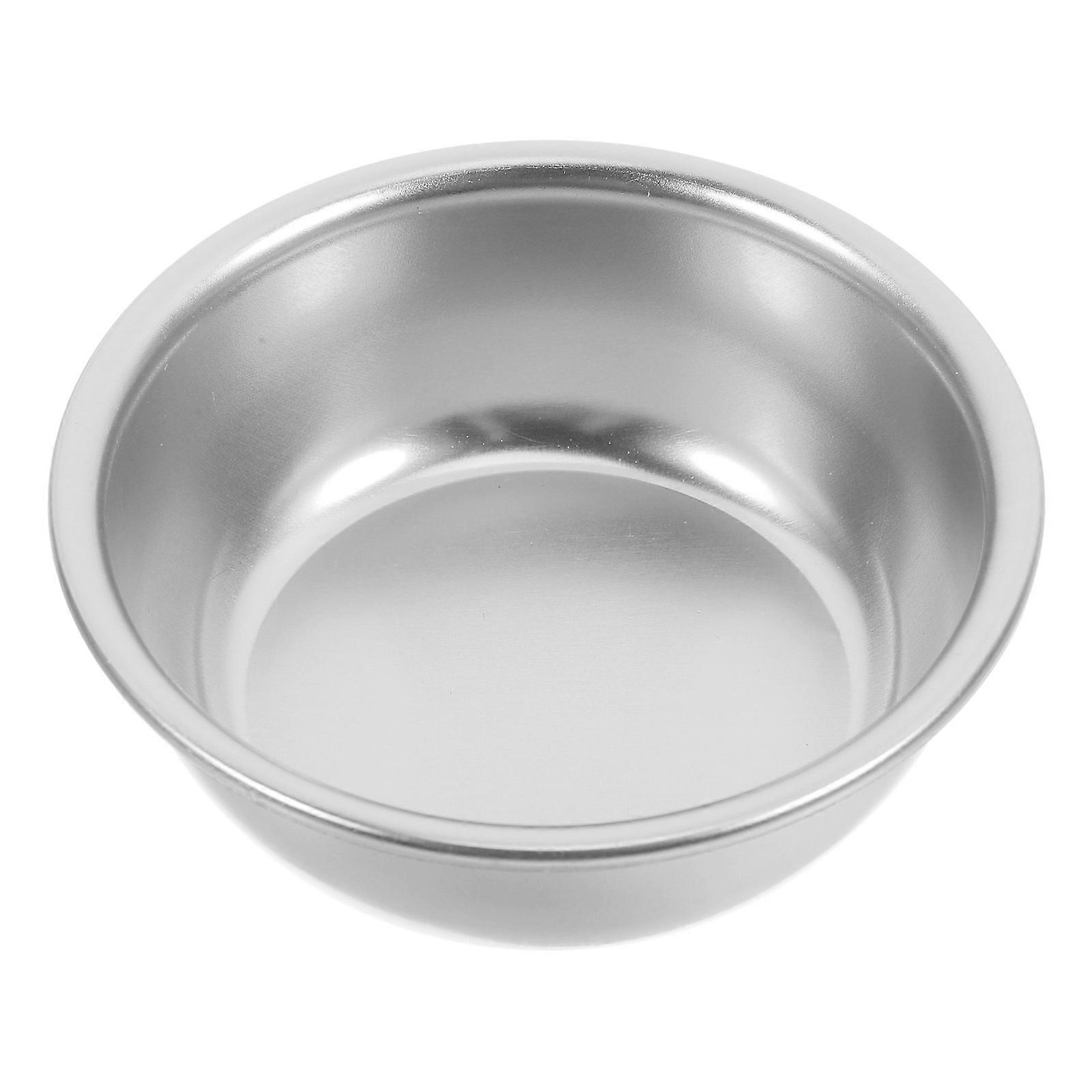Dip Dish Condiment Plate Storing Condiments Snack Serving Round 3×3×1in Aluminum 1Set