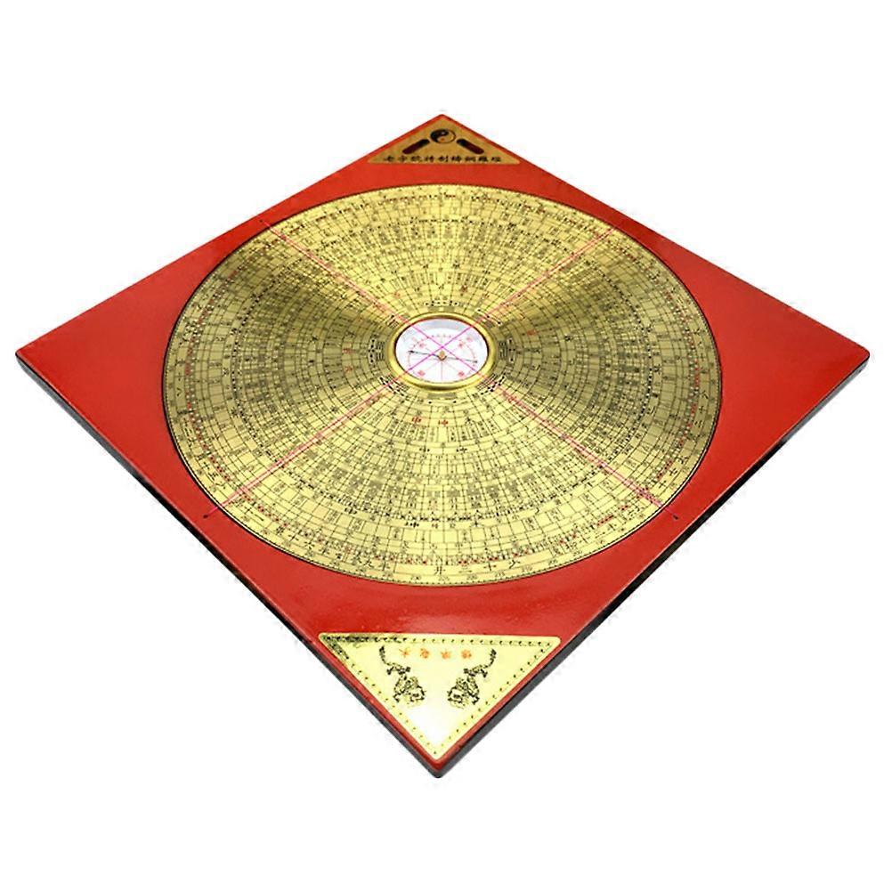 Compass Decorative Brass Luo Pan for Home Office Lightweight Portable Camping Study Room Tabletop Decoration Fine Workmanship