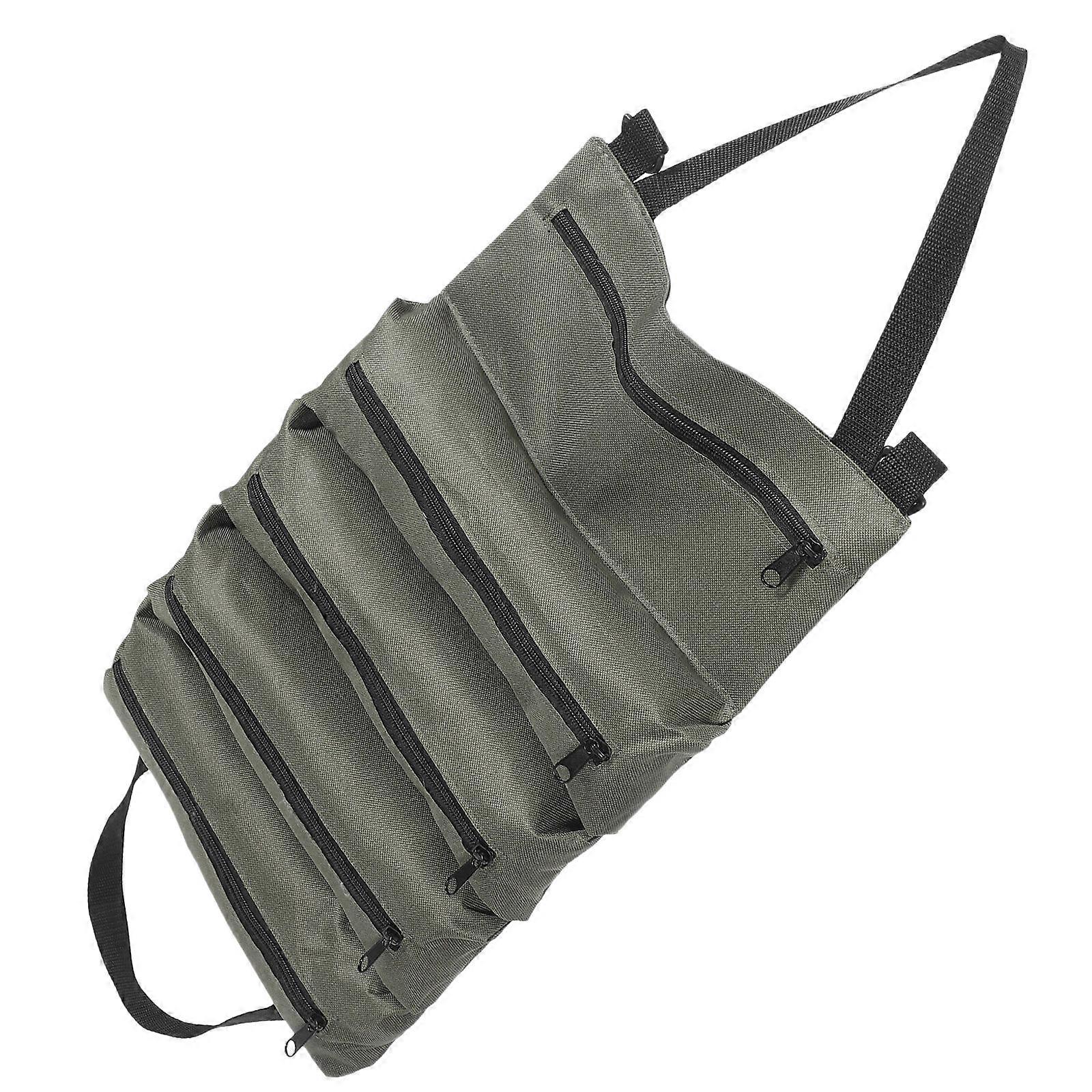 Shoulder Tool Bag Roll Electricians Splashproof Multi Functional Design Green 1Pack