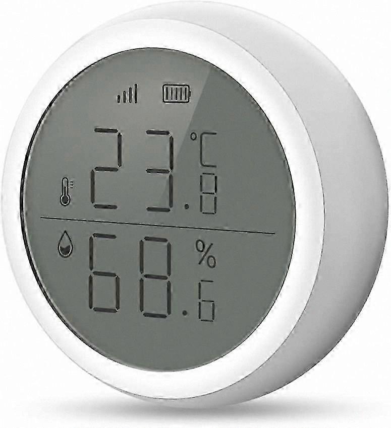 Indoor Thermometer with Hygrometer LCD Display for Home Office Warehouse Temperature and Humidity Monitoring