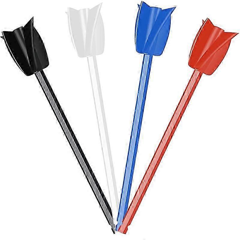 4Pcs Epoxy Mixing Stick Paint Stirring Rod Putty Cement Paint Mixer Attachment with Drill Chuck for