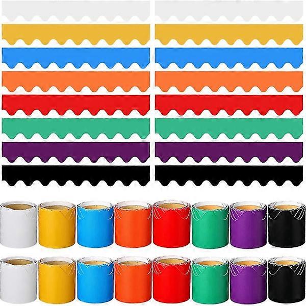 16 Rolls Wavy Bulletin Board Borders 80 Meters Classroom Bulletin Board Border