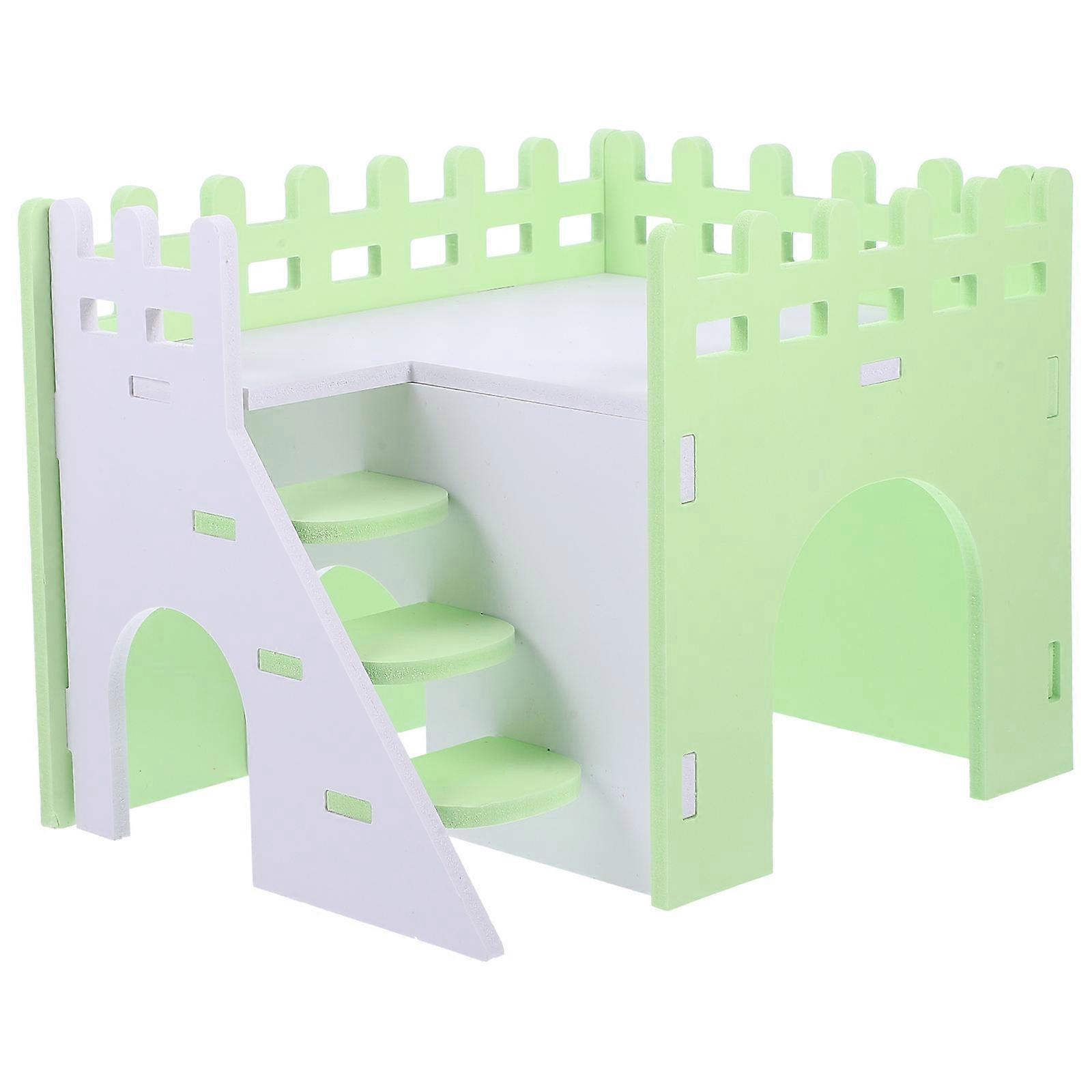 Guinea Pig Villa Design Pet Use Multichamber Hamster Hide Sleeping Living Space Small Rabbit 1Set