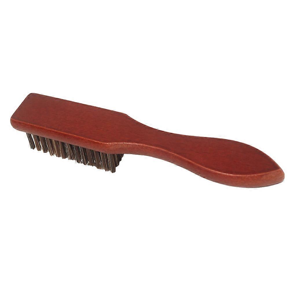 Wooden Beard Comb and Hairdressing Brush for Men Durable Comfortable Salon Use Brown 8.5 inches