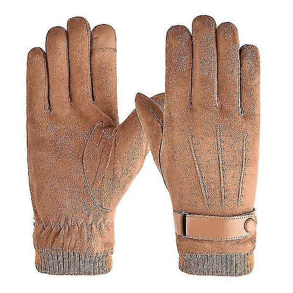 Gants chauds en fourrure pour hommes (jp204 jaune taille unique)