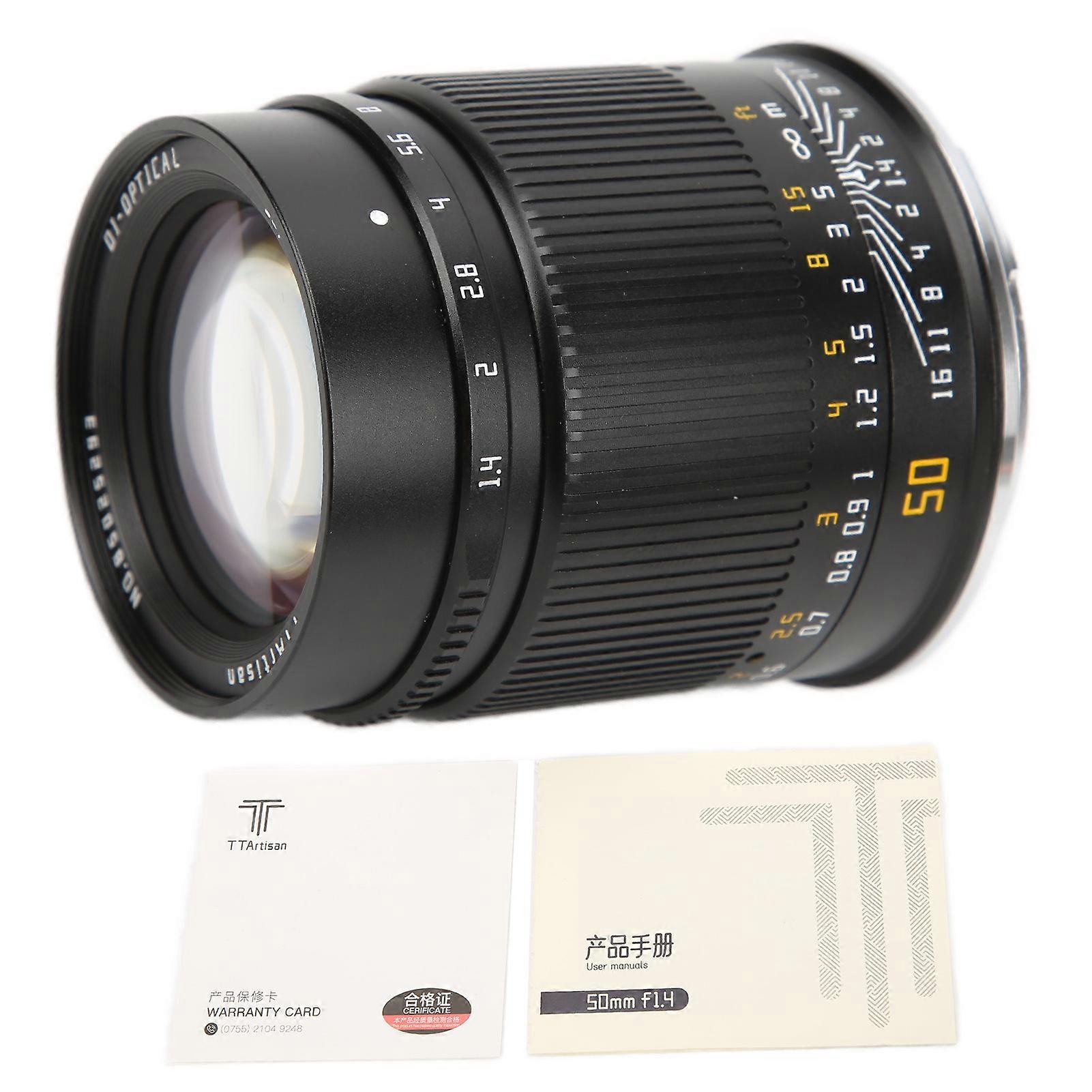 TTArtisan 50mm F1.4 ASPH Camera Lens Large Aperture Full Frame Fixed Lens for Leica SL Camera Series