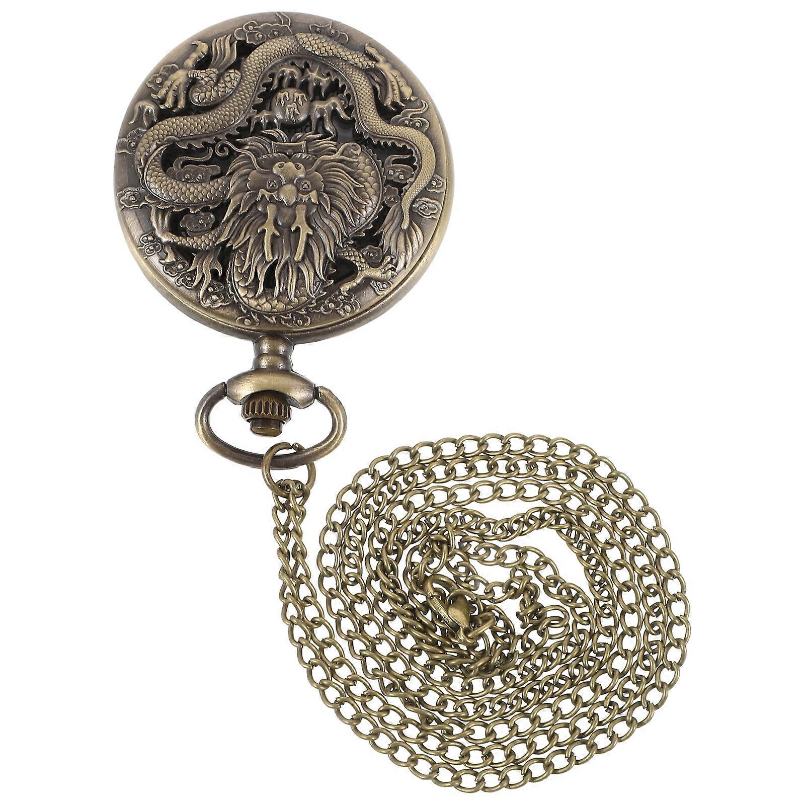 Prop Pocket Watch Vintage Alloy Quartz Movement Accurate Timing Men Daily Use 1Pack