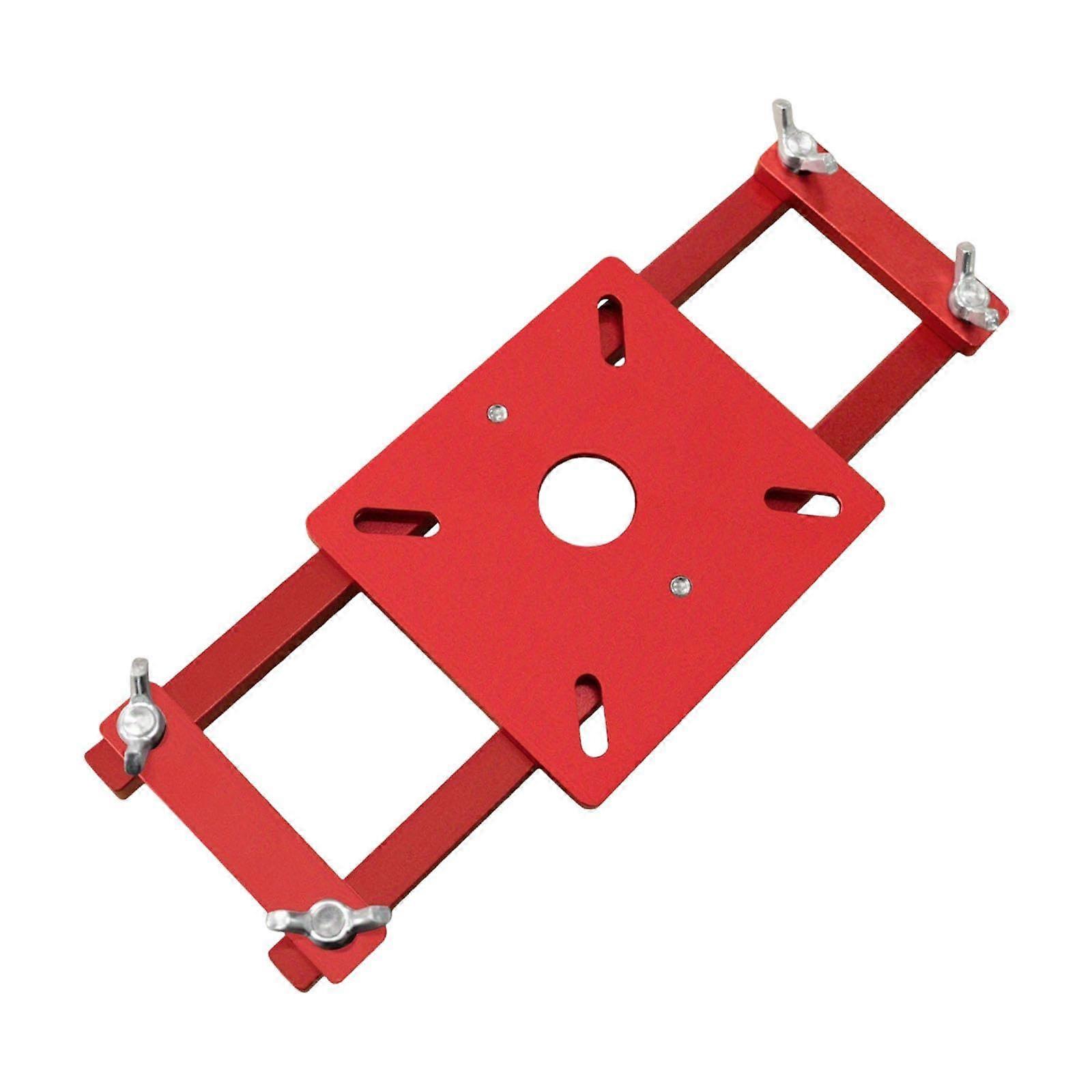Fastening system for wood router, holder for positioning side holes, without base