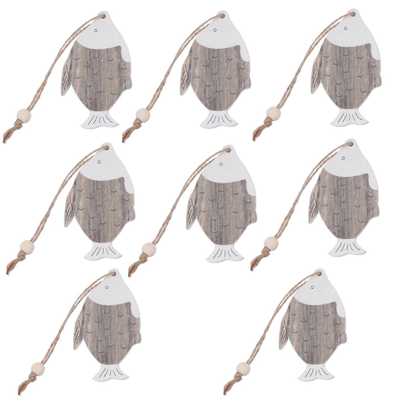 Decoração Pendurada com Pingentes de Peixe Feito de Material Sintético para Decoração de Casa e Jardim Cores Sortidas