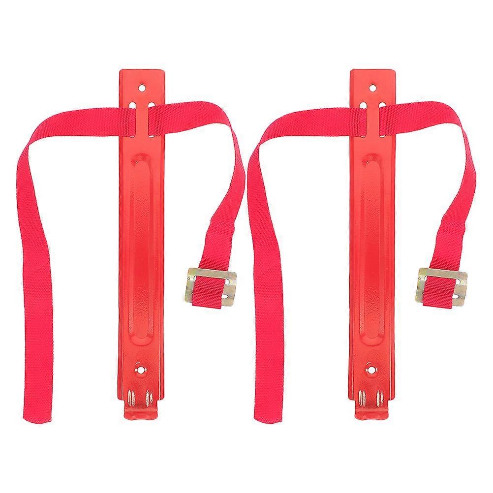 Universal Fire Extinguisher Wall Bracket for 2kg/3kg/4kg Models Heavy Duty Iron Red Spacesaving