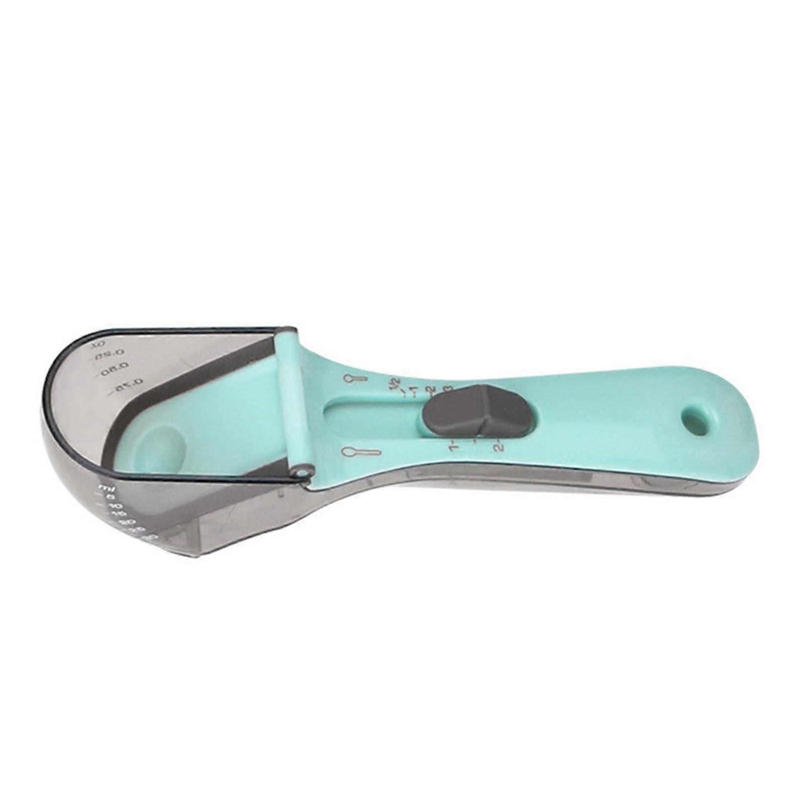 Adjustable Measuring Spoon, Dog Food Scoop, Precise Control, Pet Food Measuring Cup, Cat Food Scoop with Scale for Dogs and Cats